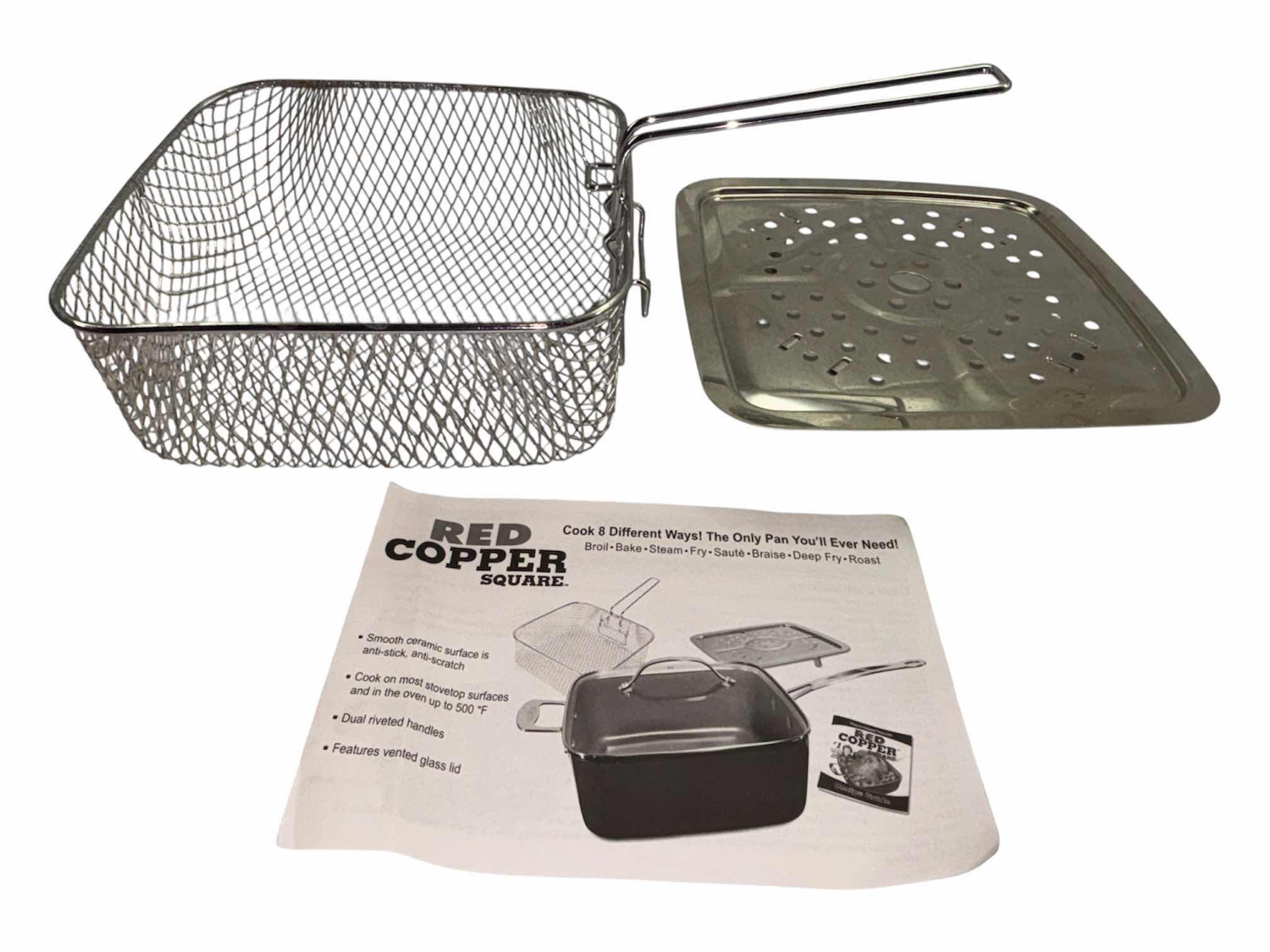 Photo 1 of RED COPPER SQUARE 5 PC PAN SET $44