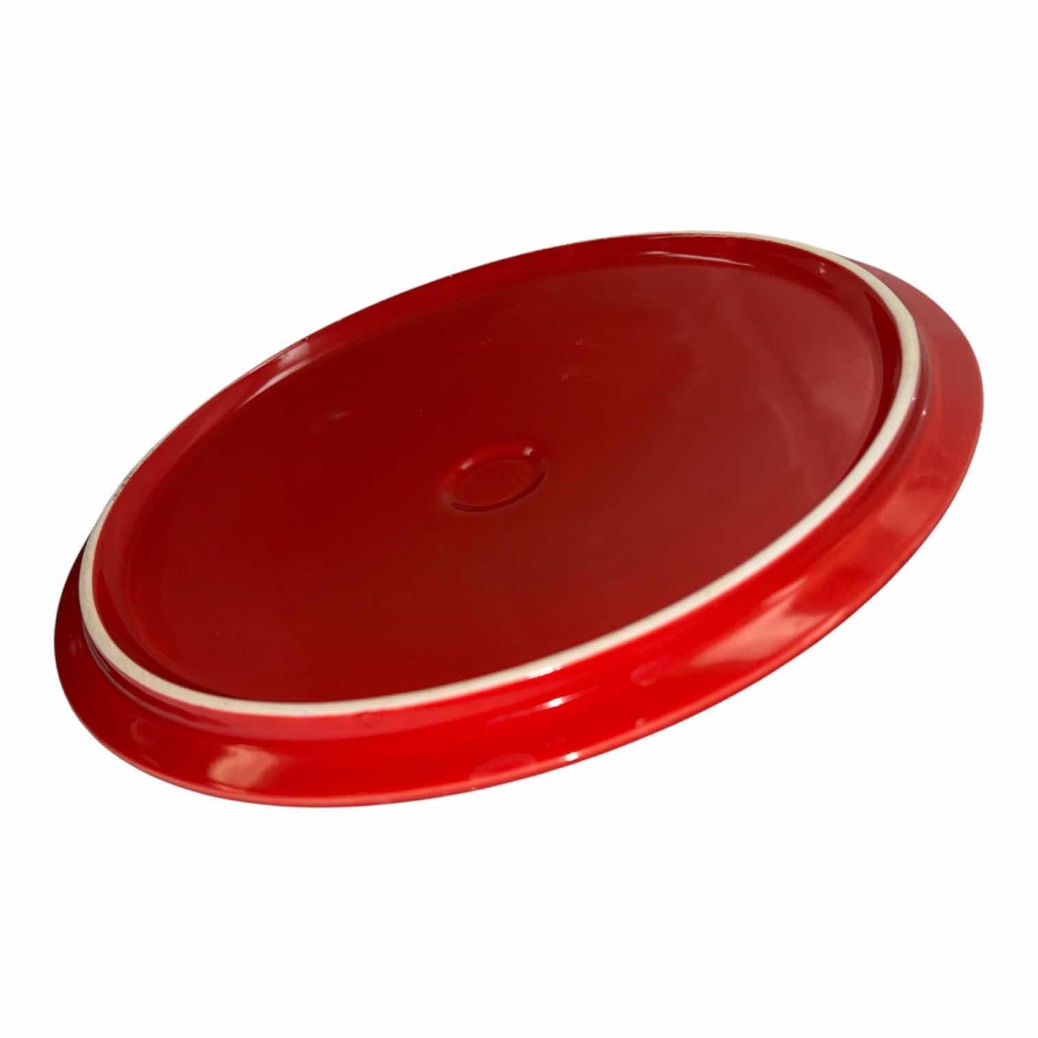 Photo 1 of PARINI RED CERAMIC 10” ROUND BAKING DISH W LID $45
