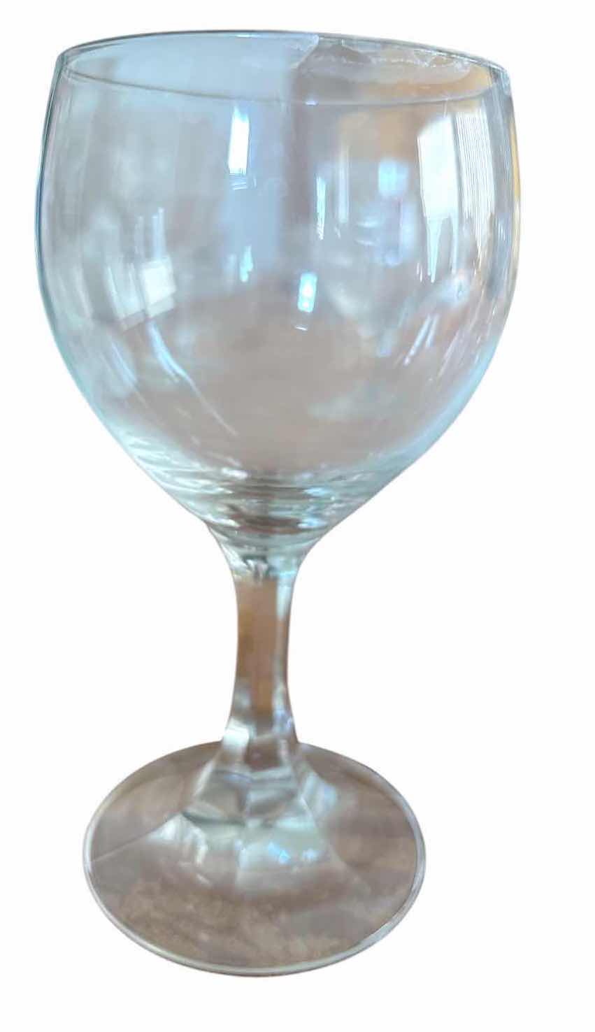 Photo 1 of (6)PCS GLASS GOBLETS H6”