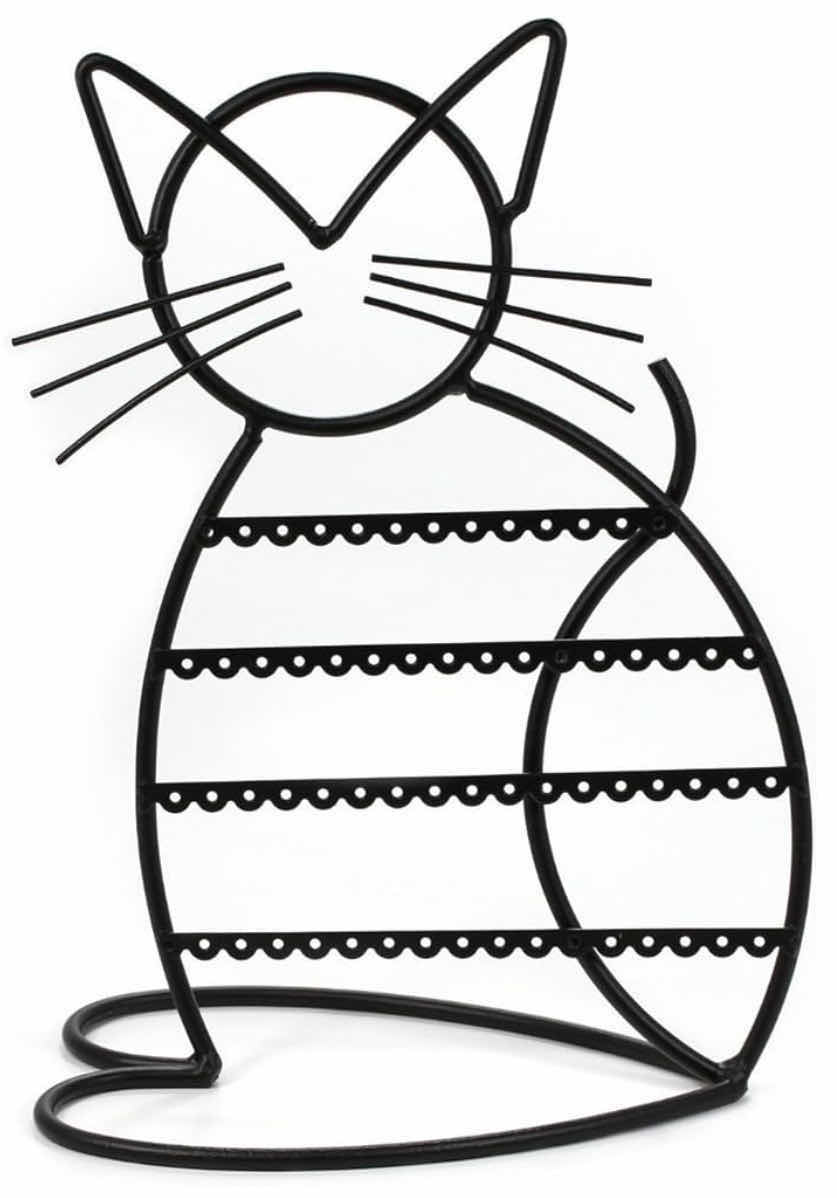 Photo 3 of CASE OF 16 ARAD CAT-SHAPED EARRING HOLDER, JEWELRY RACK, DISPLAY ORGANIZER FOR PIERCINGS (BLACK FINISH)