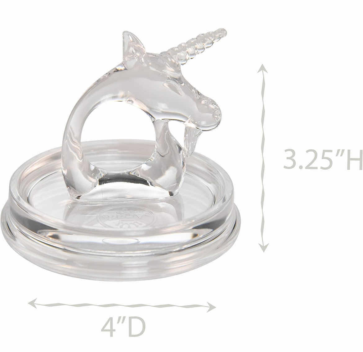 Photo 1 of CASE OF 48 ARAD UNICORN ACRYLIC RING HOLDER DISH JEWELRY TRAP TRINKET PLATTER