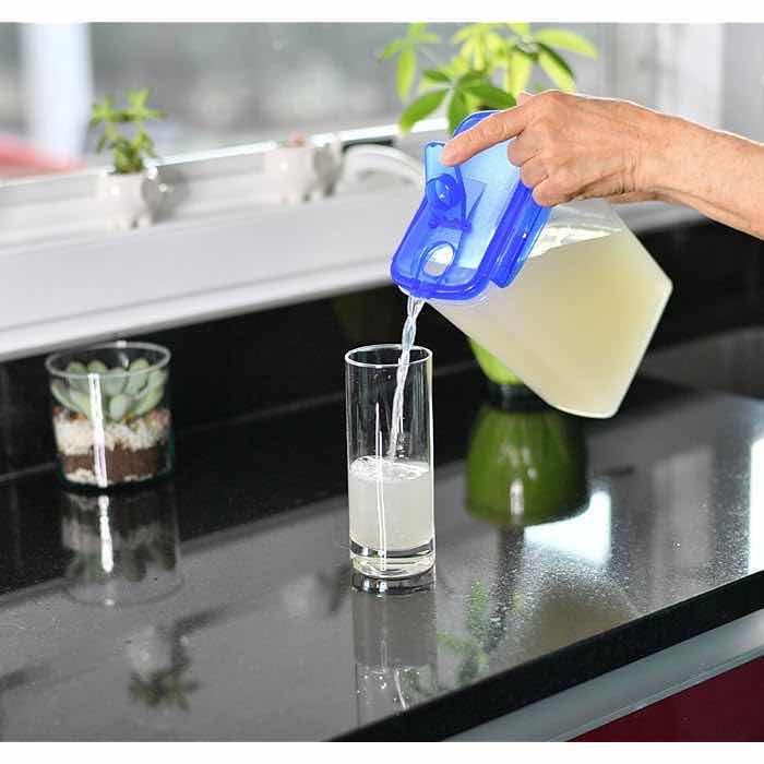 Photo 1 of CASE OF 24 HOME-X FRIDGE DOOR PITCHER SLIM DESIGN 2 QUART CAPACITY BPA FREE (9" x 4" x 6.5")