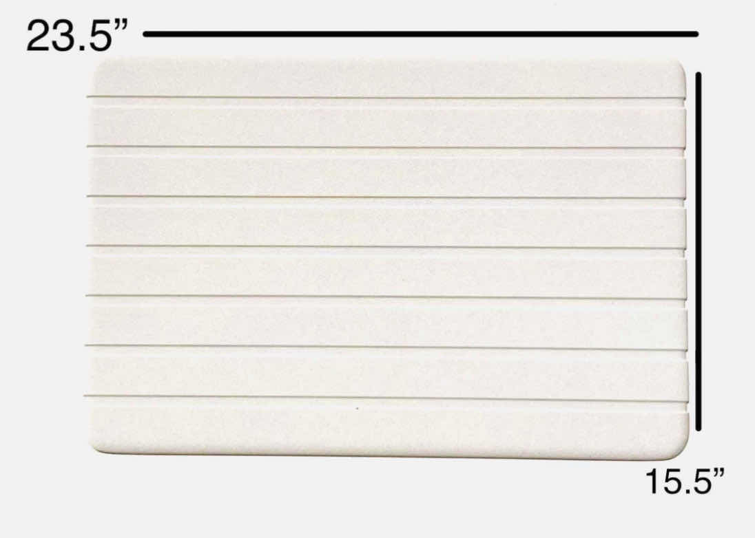 Photo 1 of 3PCS ADORA HOMES WHITE STONE BATH MAT