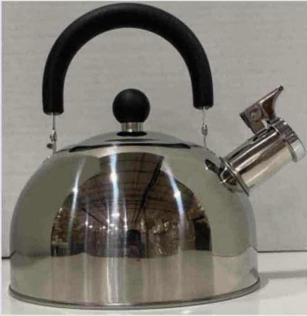 Photo 1 of CASE OF 12 HOME-X 2 QUART STAINLESS STEEL WHISTLING TEA KETTLE