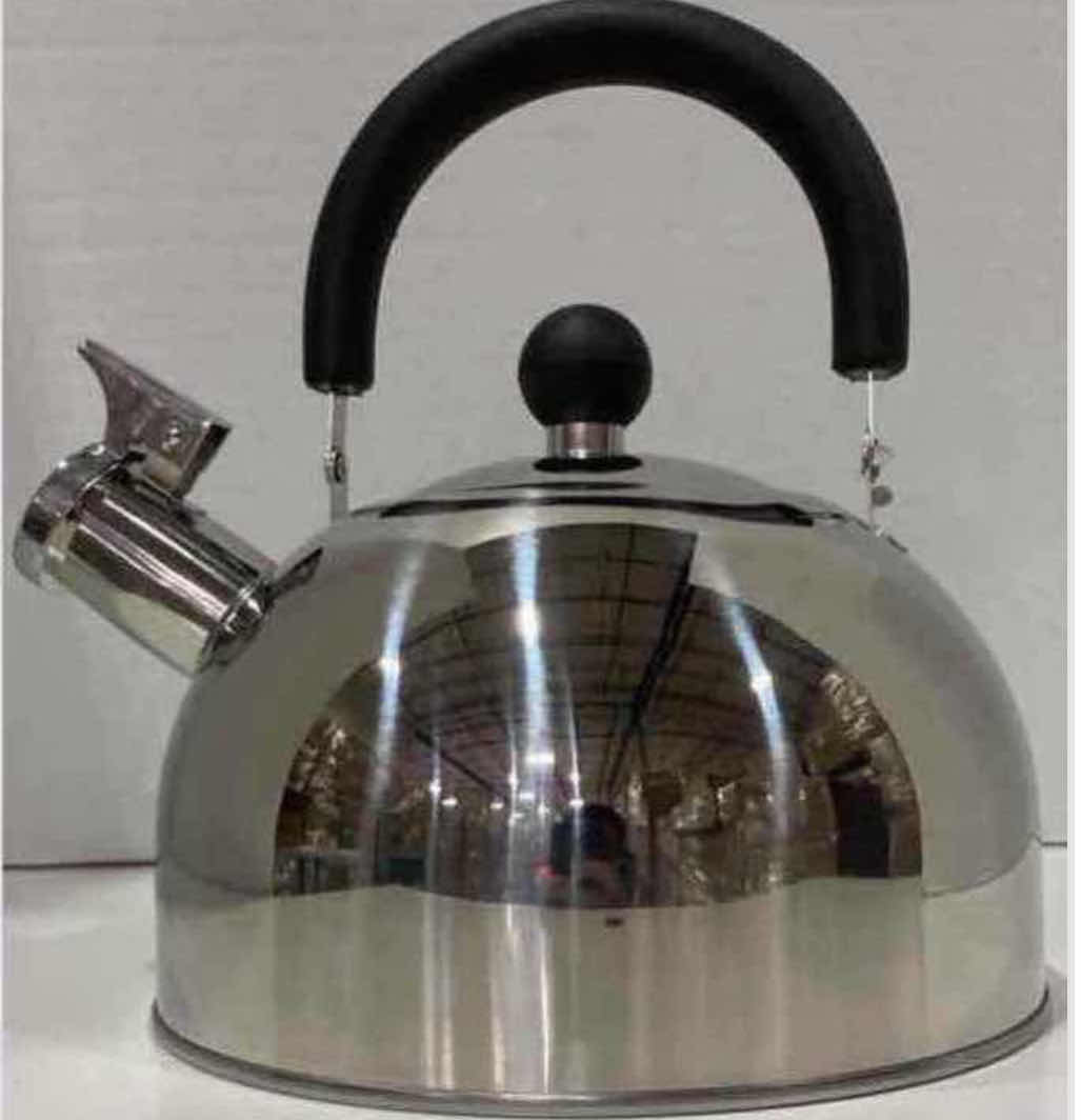 Photo 1 of CASE OF 12 HOME-X 2 QUART STAINLESS STEEL WHISTLING TEA KETTLE