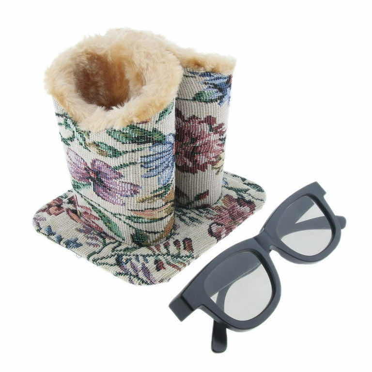 Photo 1 of CASE OF 24 PLUSH LINED DOUBLE EYEGLASS UPRIGHT HOLDER DESK ORGANIZER NIGHT STAND