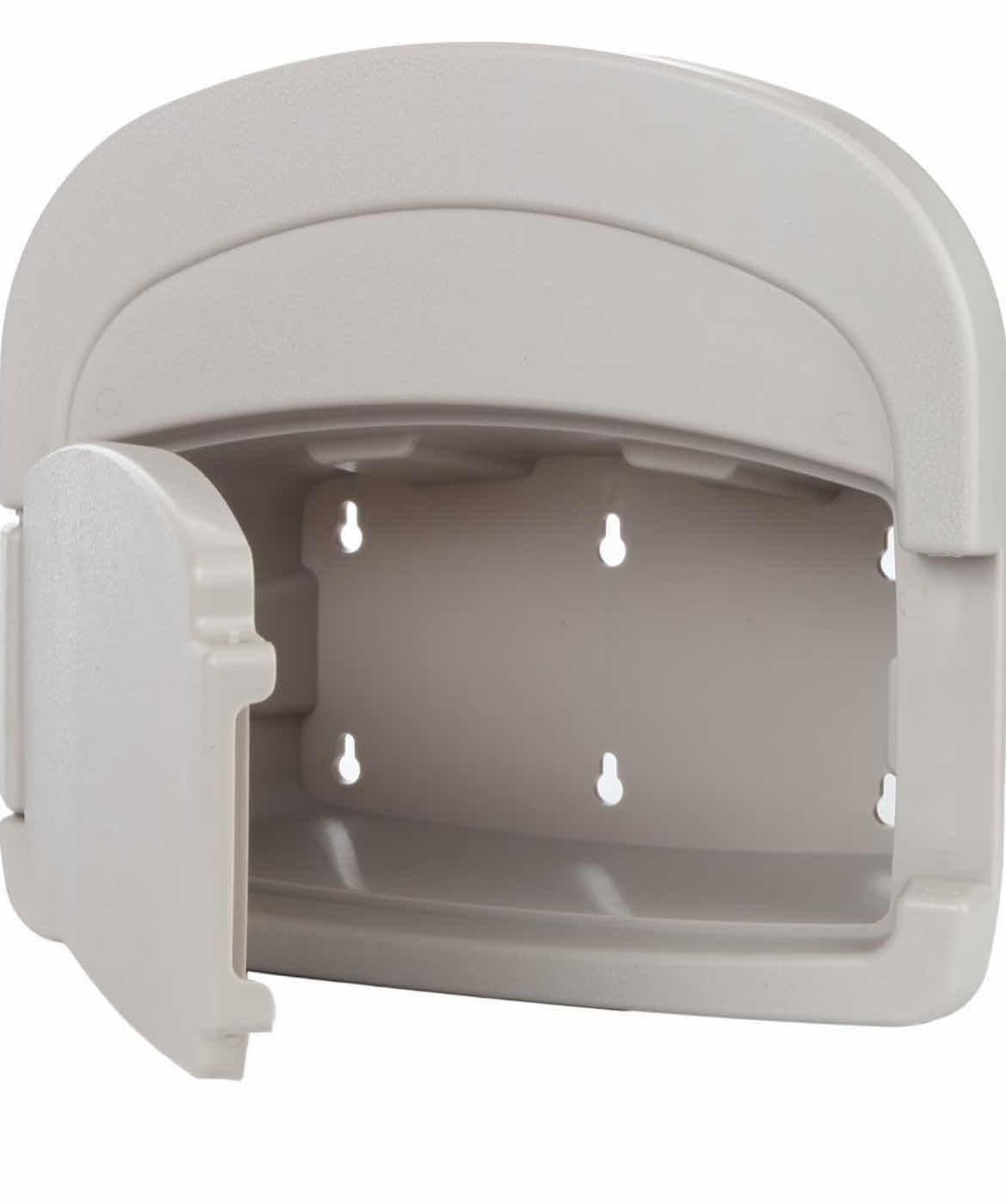 Photo 1 of CASE OF 6 HOME-X WALL MOUNT HOSE HOLDER WITH COMPARTMENT FOR HOSE ATTACHMENTS GREY (14" L x 12.5" H x 6" W)