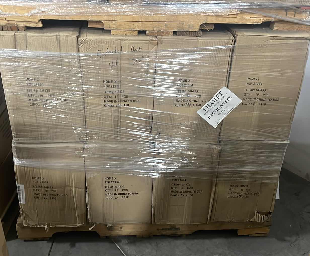 Photo 1 of PALLET OF 32 CASES HOME-X EXTENDED REACH DECK HOOK. 30” ARM, CLAMP ON (10 PER CASE/320 PER PALLET)