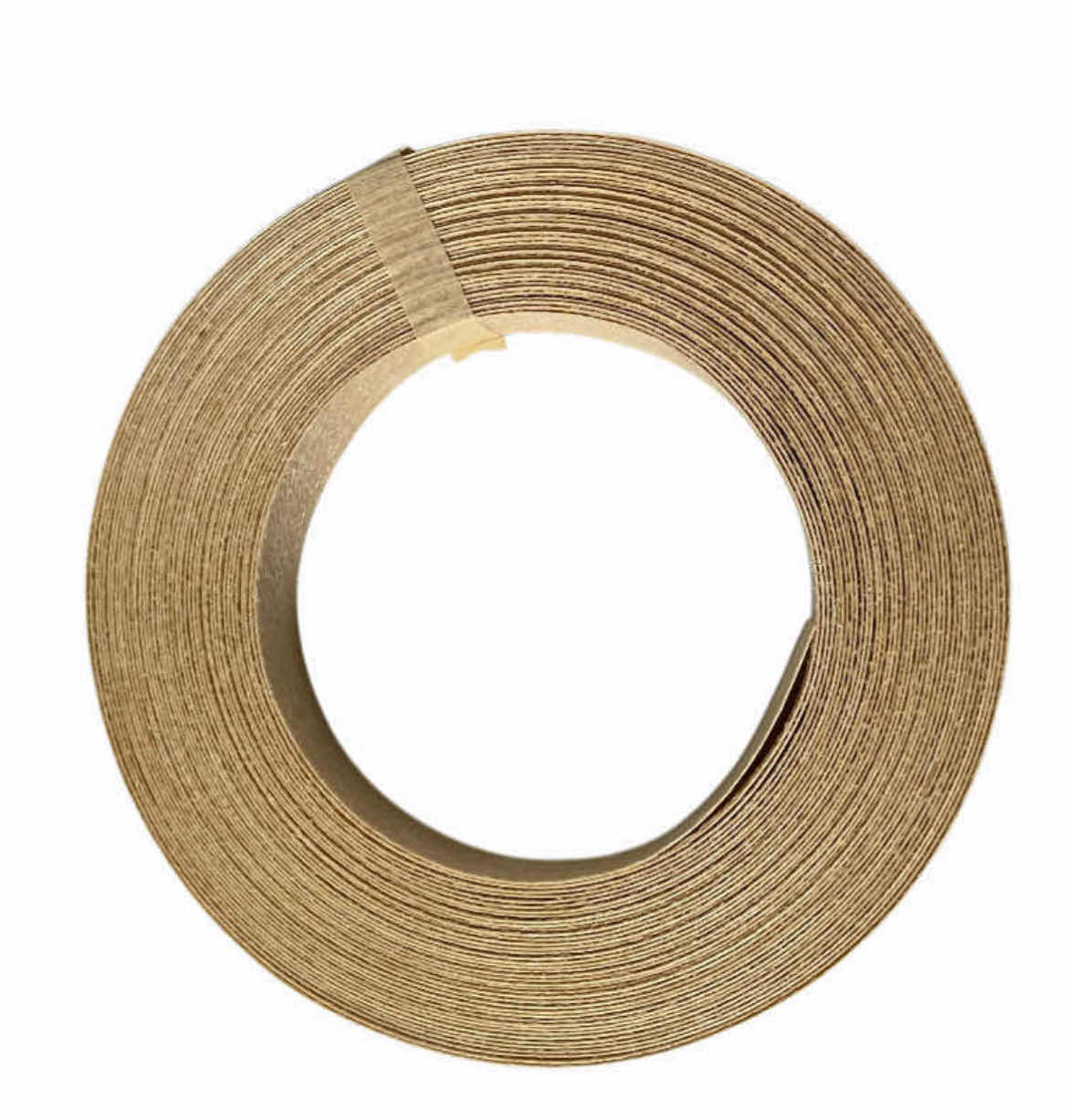 Photo 1 of CASE OF 60 DOVETAIL BIRCH WOOD VENEER IRON ON BANDING TAPE ROLLS 0.75” X 50’