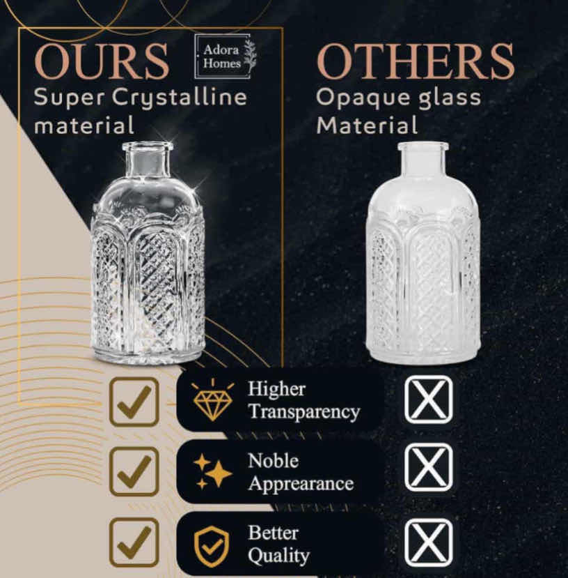 Photo 2 of CASE OF 4 ADORA HOMES VINTAGE RUSTIC STYLE CENTERPIECE SMALL BUD DECORATIVE VASES (SETS OF 10)