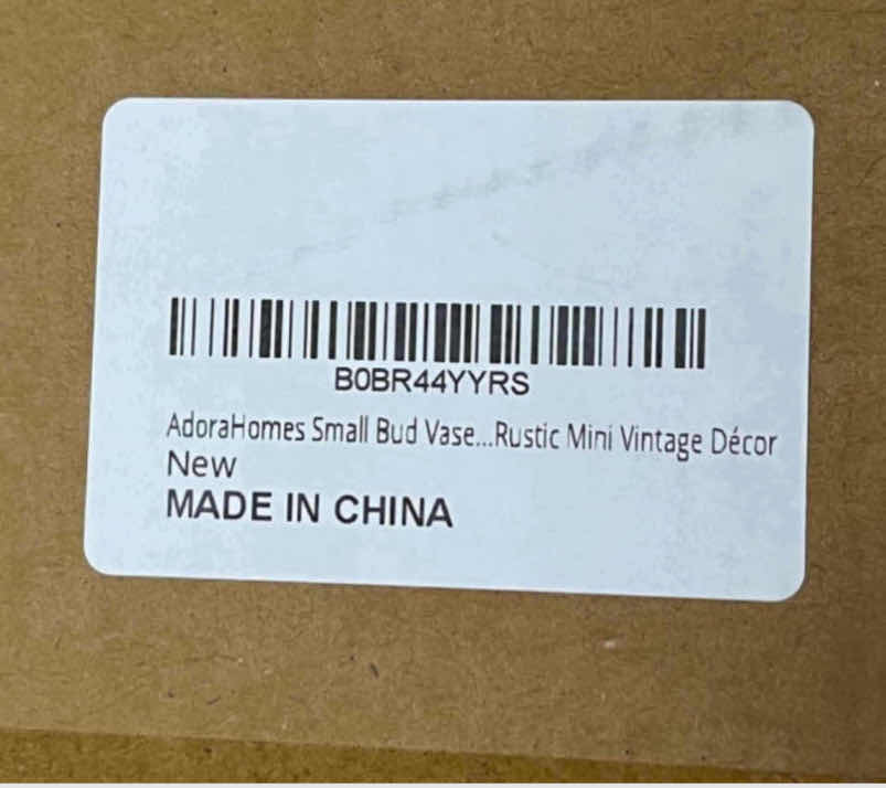 Photo 1 of CASE OF 4 ADORA HOMES VINTAGE RUSTIC STYLE CENTERPIECE SMALL BUD DECORATIVE VASES (SETS OF 10)