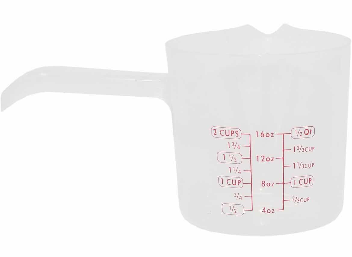 Photo 1 of CASE OF 48 HOME-X 2 CUP MICROWAVABLE MEASURING CUP PERFECT FOR MELTING CHOCOLATE OR BOILING WATER