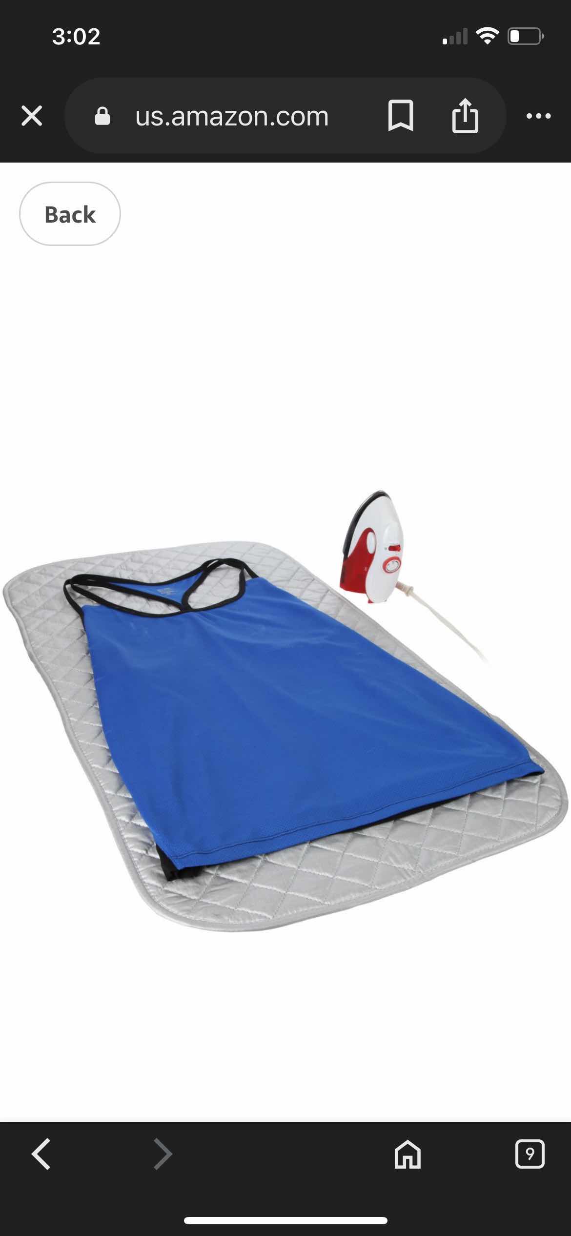 Photo 2 of CASE OF 50 HOME-X MAGNETIC IRONING MAT GRAY QUILTED