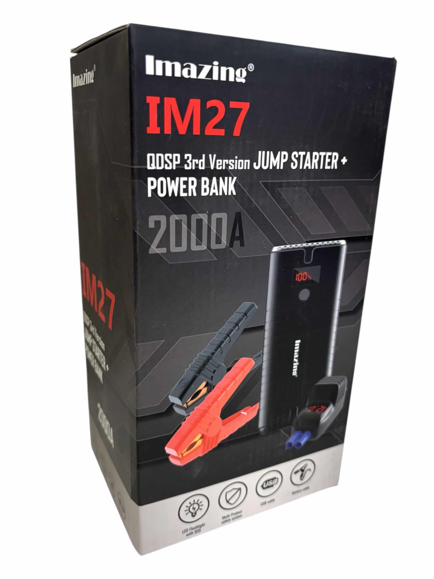 Photo 1 of IMAZING IM27 QDSP 3RD VERSION JUMP STARTER + POWER BANK 2000A