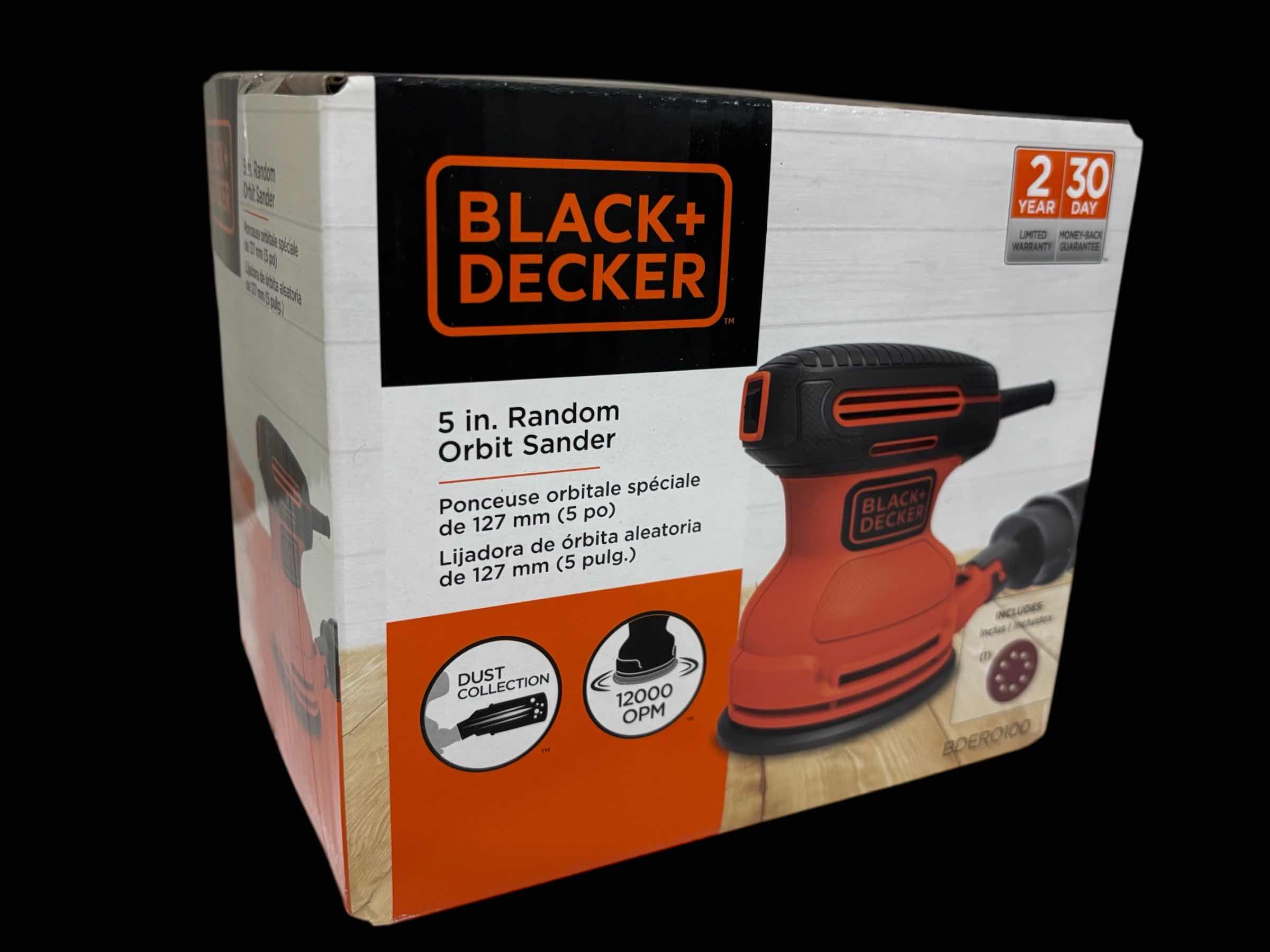 Photo 1 of BLACK + DECKER 5” RANDOM ORBITAL SANDER BDERO100