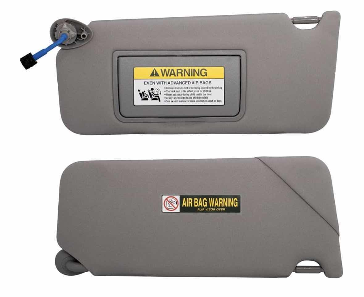 Photo 1 of LEFT DRIVER SIDE SUN VISOR COMPATIBLE W HONDA ACCORD 2008-2017 W LIGHT, GREY