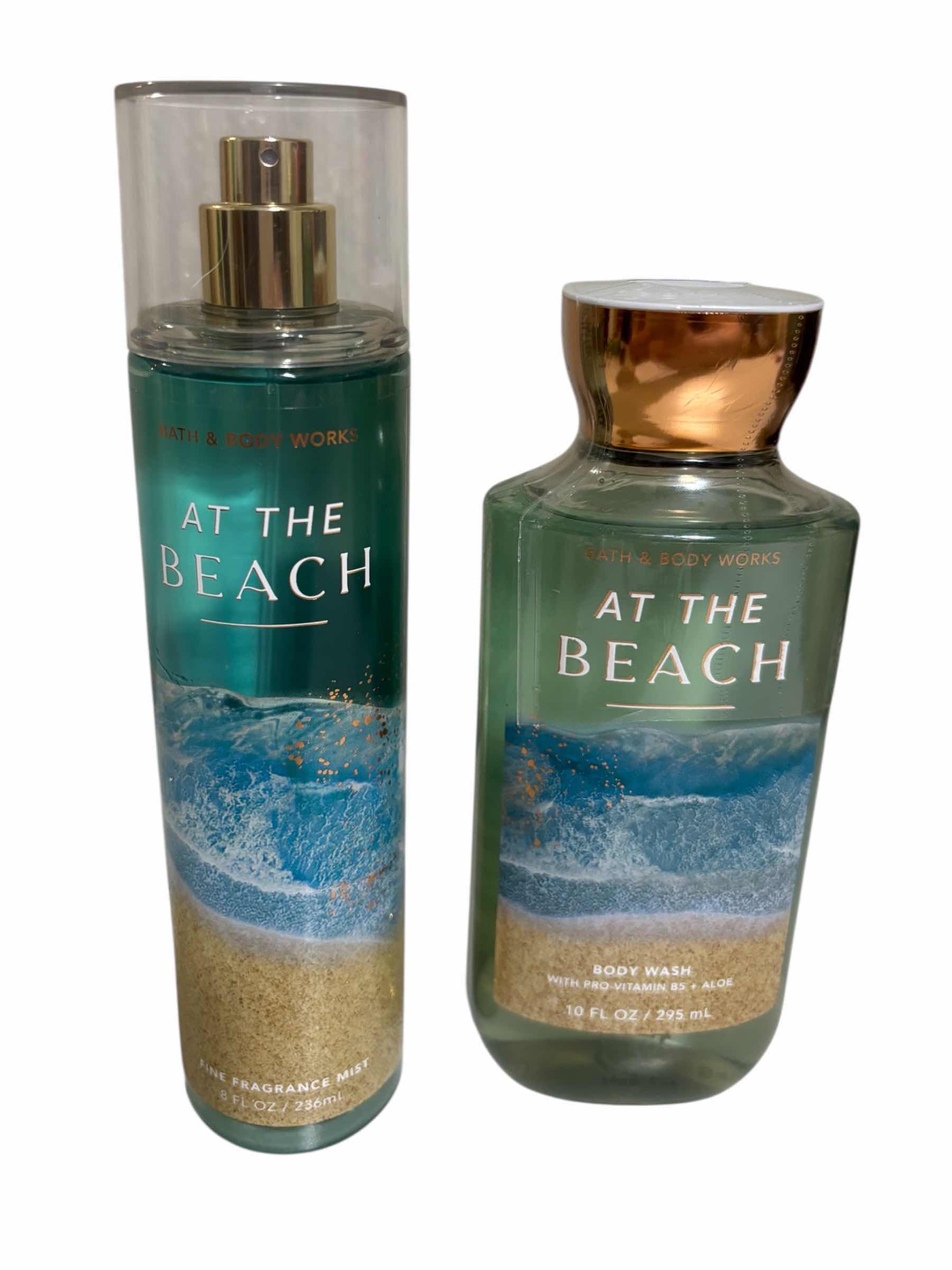 Photo 1 of BATH & BODY WORKS 2PC BODY WASH & FINE FRAGRANCE MIST, AT THE BEACH