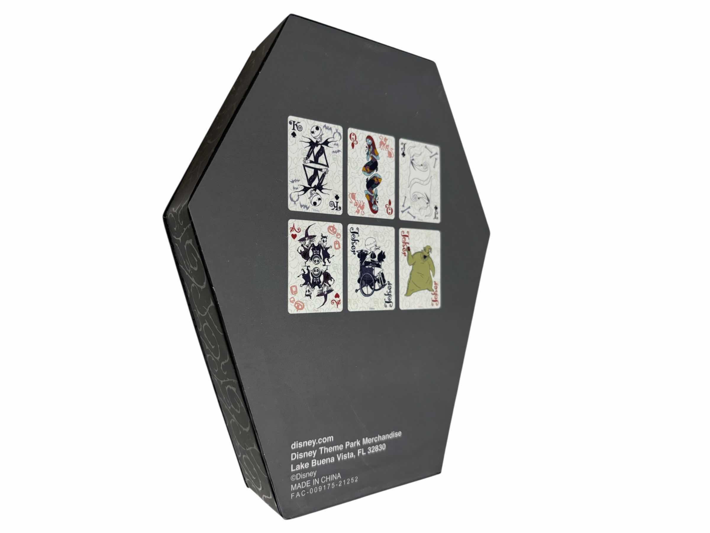 Photo 1 of TIM BURTON’S THE NIGHTMARE BEFORE CHRISTMAS DECK OF 52 PLAYING CARDS IN COFFIN STYLE BOX