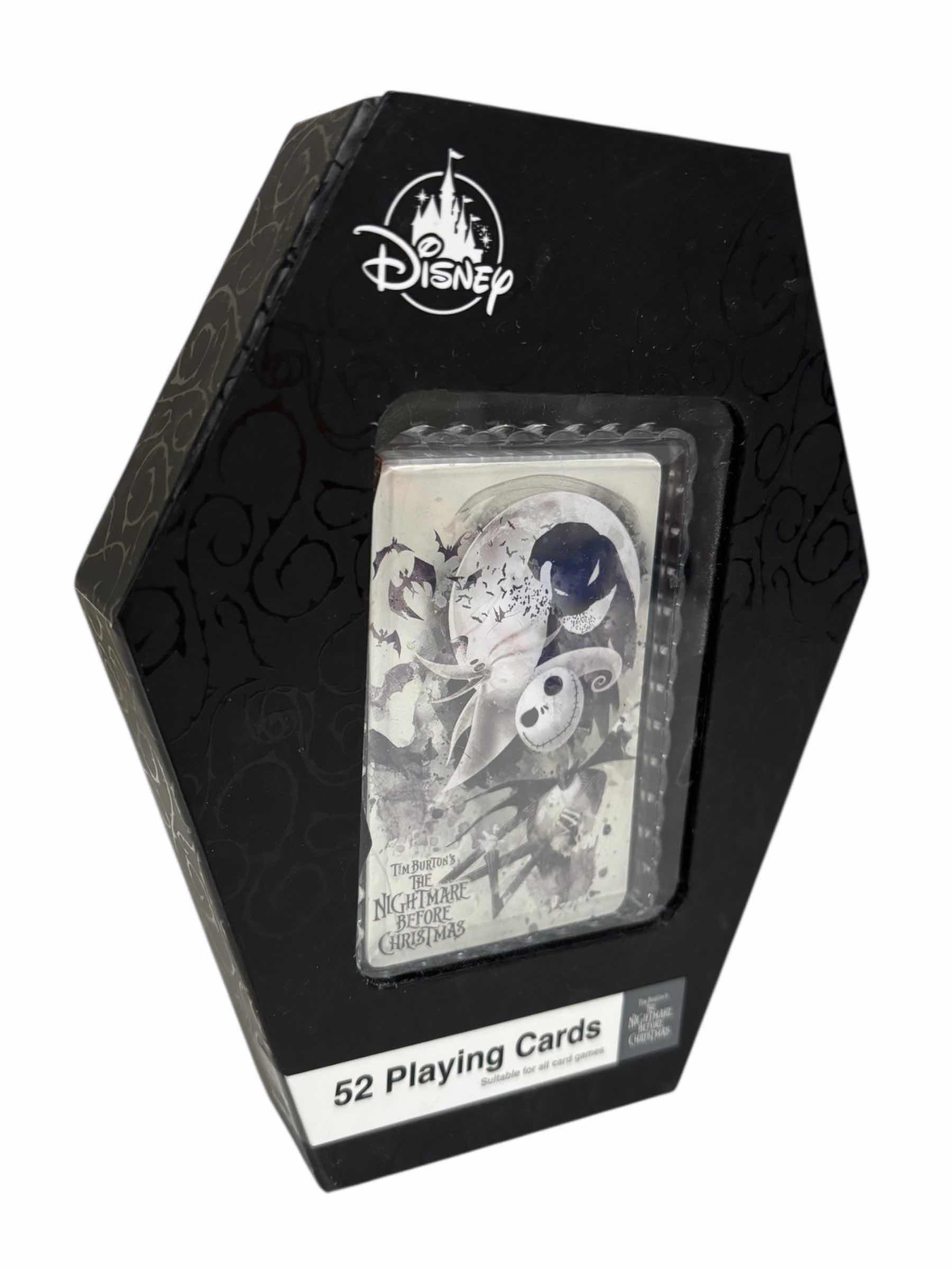 Photo 1 of TIM BURTON’S THE NIGHTMARE BEFORE CHRISTMAS DECK OF 52 PLAYING CARDS IN COFFIN STYLE BOX