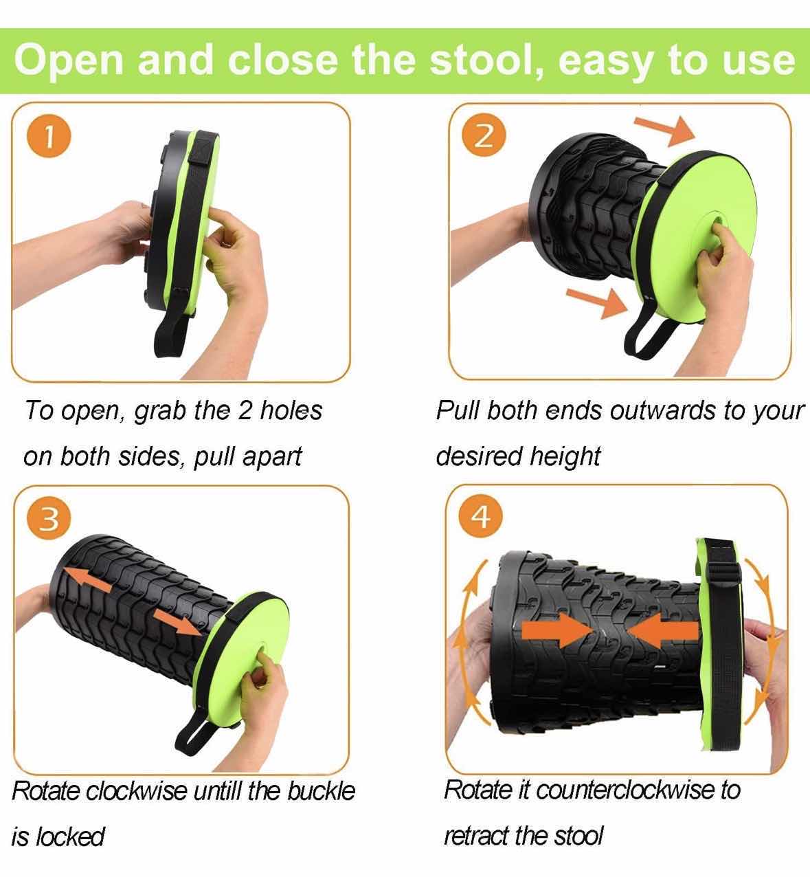 Photo 1 of FISHBOY COLLAPSIBLE PORTABLE MULTI-FUNCTIONAL TELESCOPIC STOOL, 400 LB CAPACITY