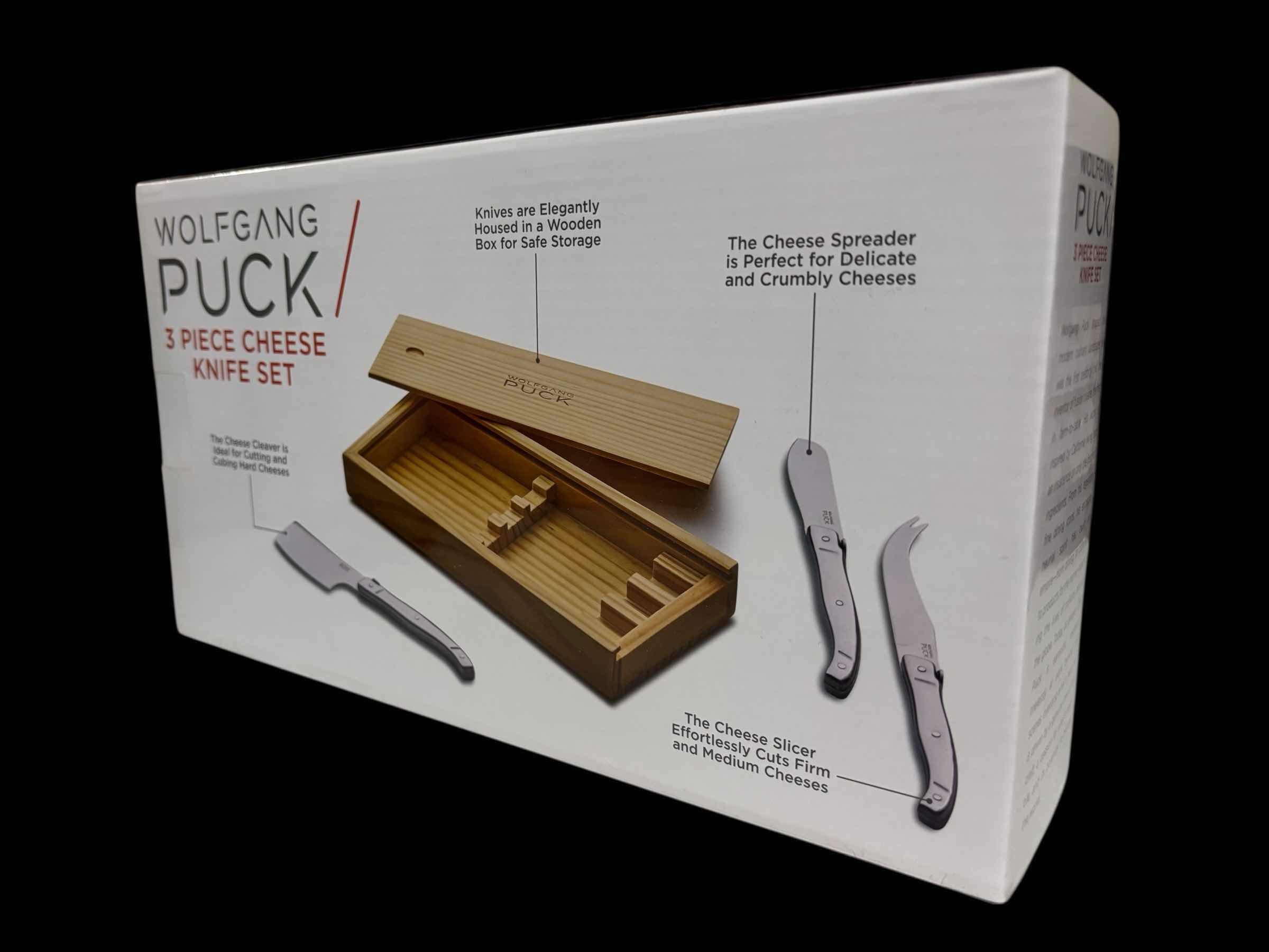 Photo 1 of WOLFGANG PUCK 3 PC CHEESE KNIFE SET