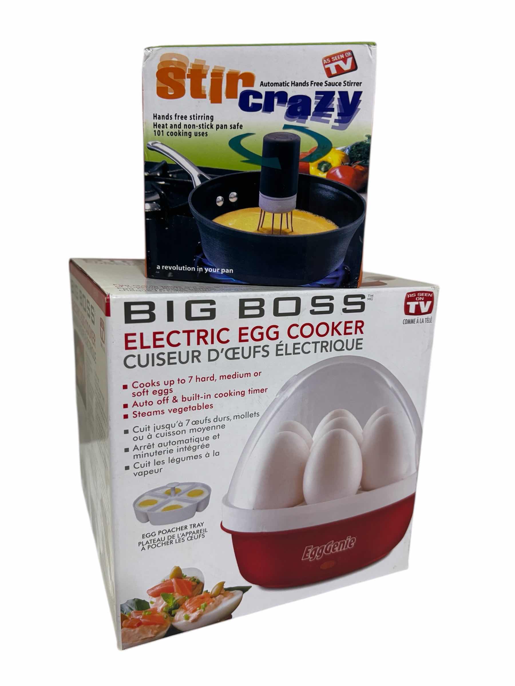 Photo 1 of AS SEEN ON TV BIG BOSS ELECTRIC EGG COOKER & AUTOMATIC HANDS FREE SAUCE STIRRER