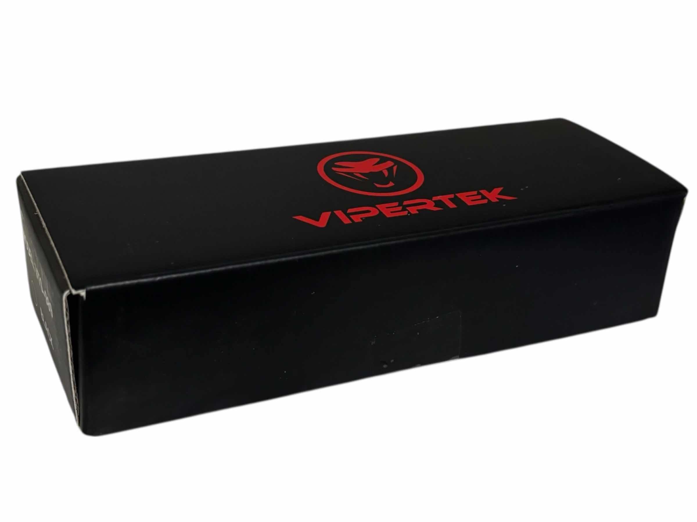 Photo 1 of VIPERTEK HEAVY DUTY RECHARGEABLE STUN GUN/ LED FLASHLIGHT W CHARGER,  BLACK VTS-989   $26