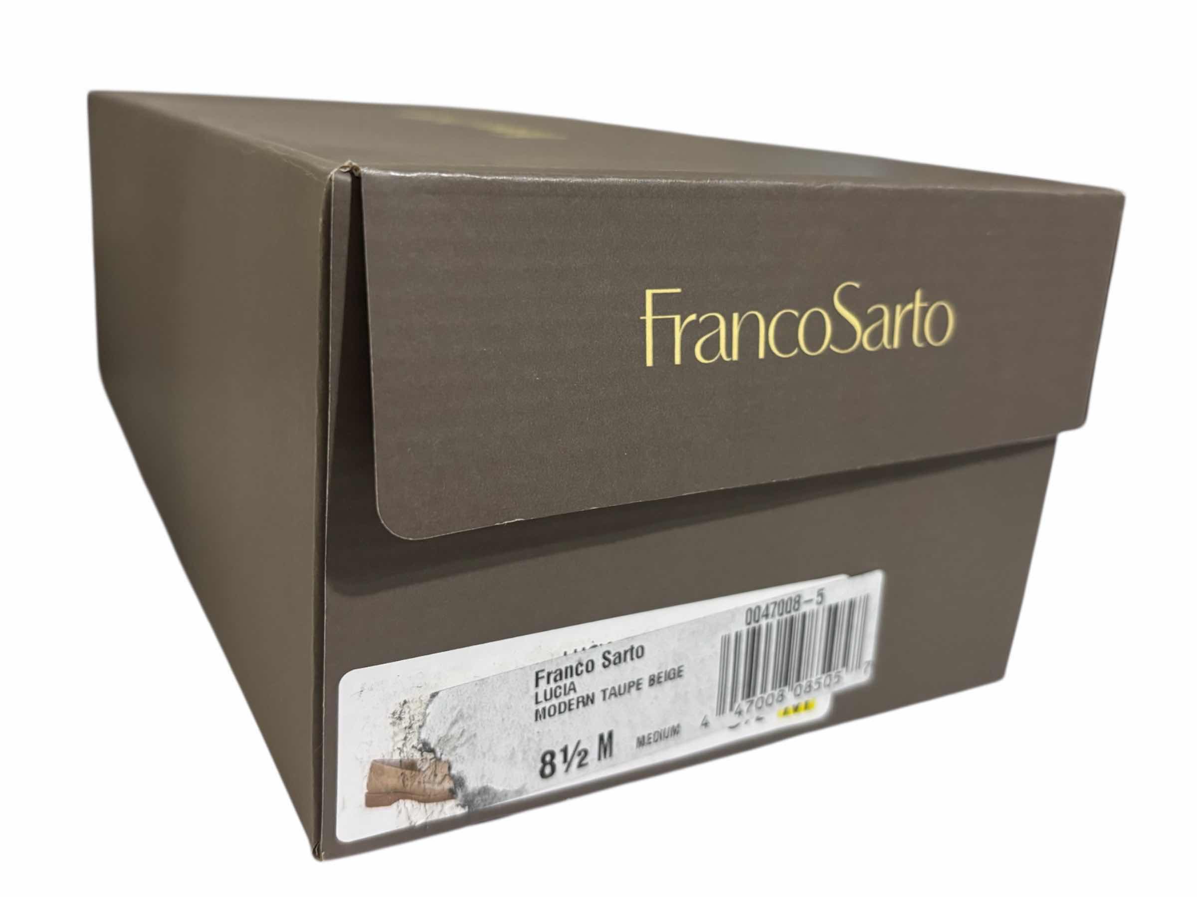 Photo 1 of NIB FRANCO SARTO LUCIA LOAFER, MODERN TAUPE BEIGE PATENT LEATHER WOMENS SIZE 8.5M $110