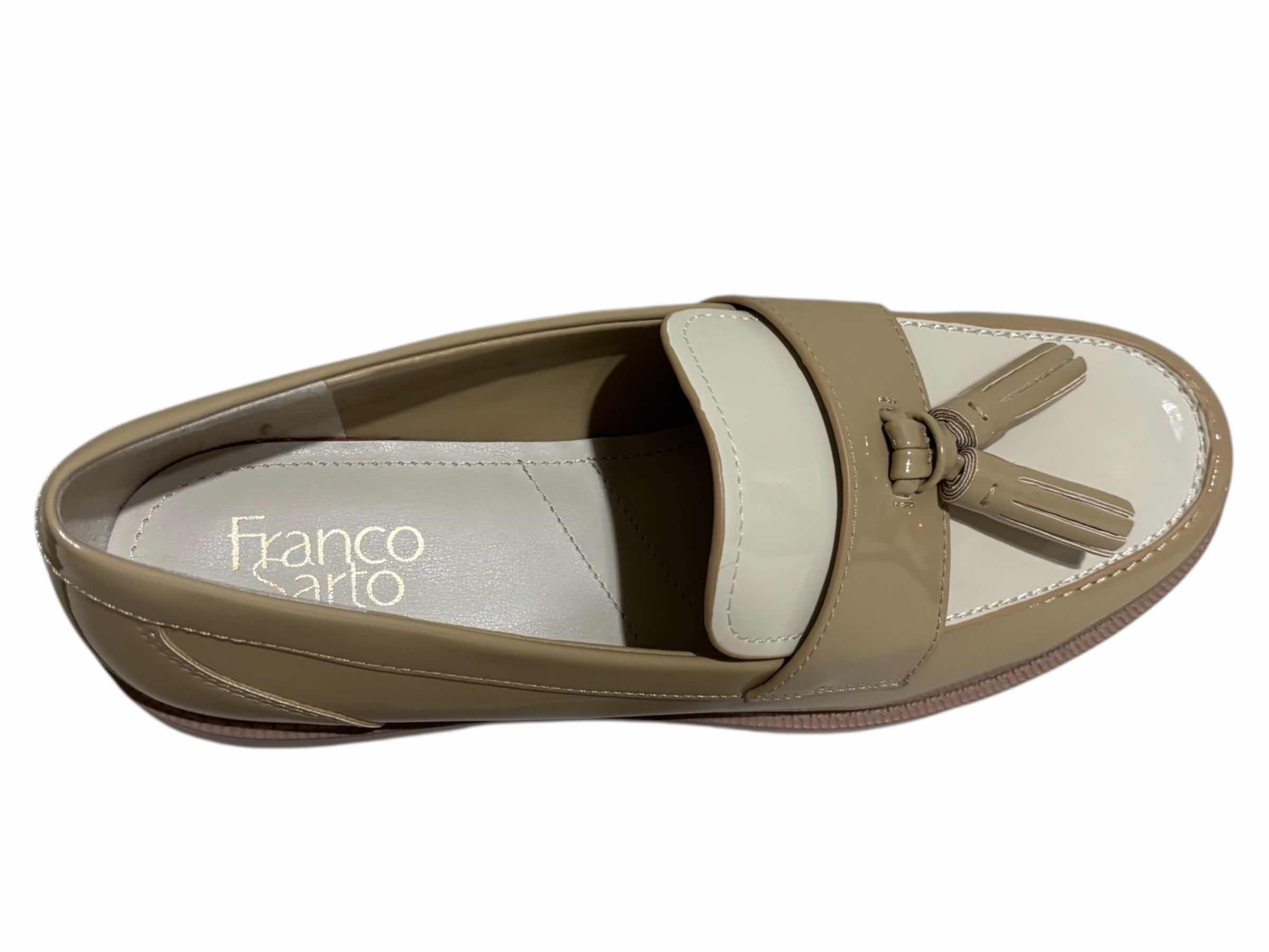 Photo 1 of NIB FRANCO SARTO LUCIA LOAFER, MODERN TAUPE BEIGE PATENT LEATHER WOMENS SIZE 8.5M $110