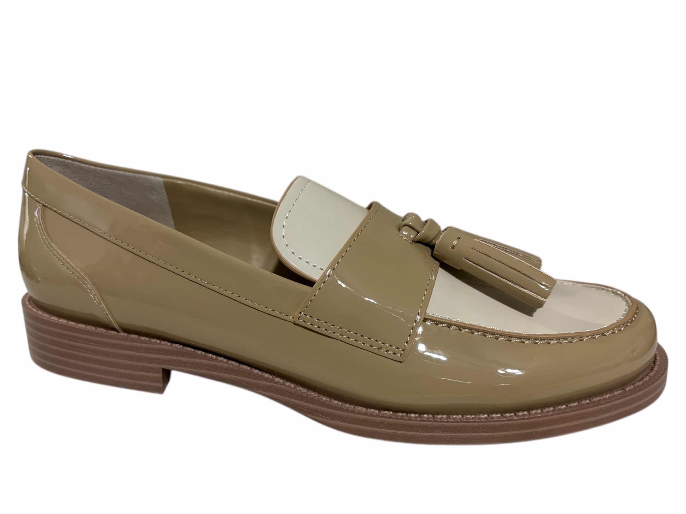 Photo 1 of NIB FRANCO SARTO LUCIA LOAFER, MODERN TAUPE BEIGE PATENT LEATHER WOMENS SIZE 8.5M $110