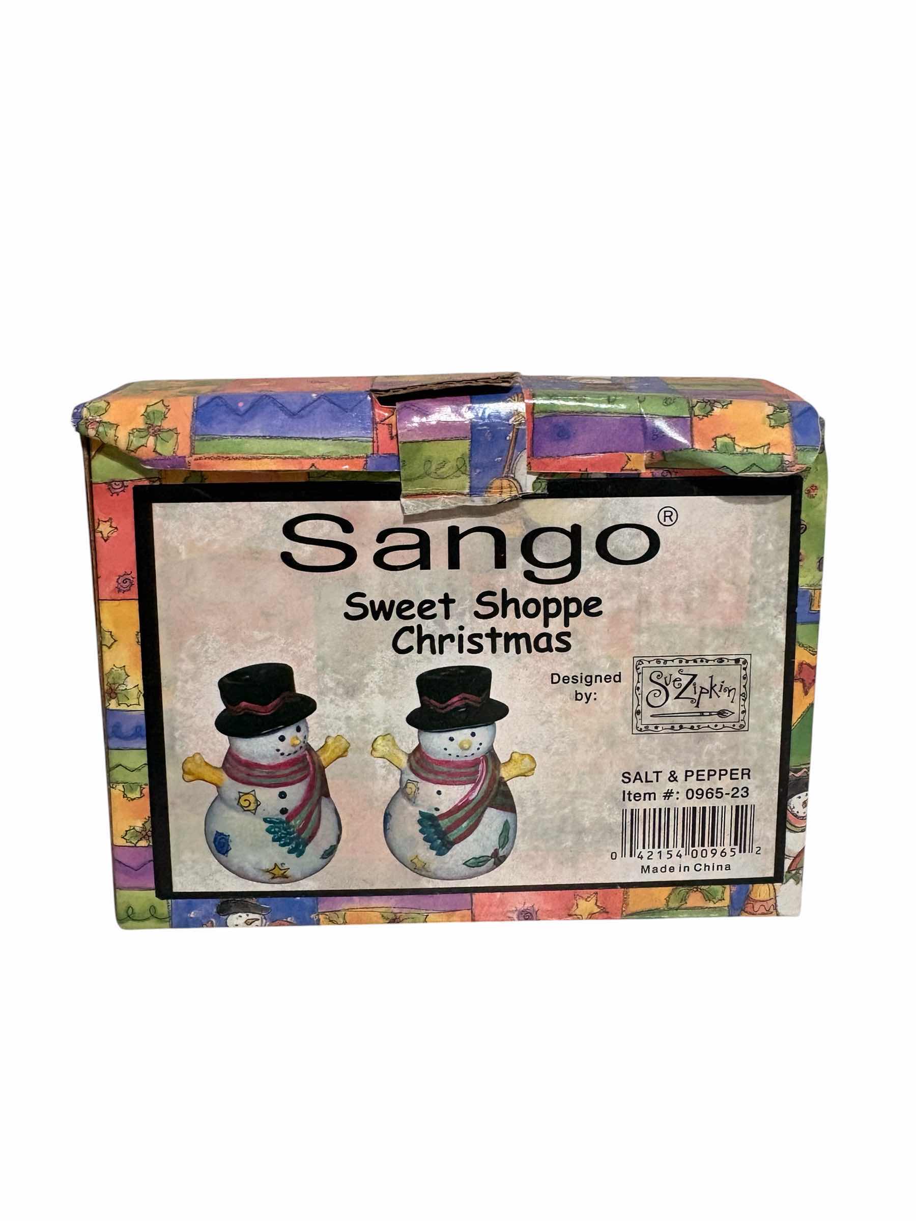 Photo 1 of CHRISTMAS CERAMIC ORNAMENT AND SALT/PEPPER SHAKERS RETAIL $24