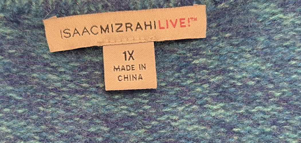 Photo 1 of ISAAC MIZRAH CASHMERE SWEATER WOMENS SIZE 1X