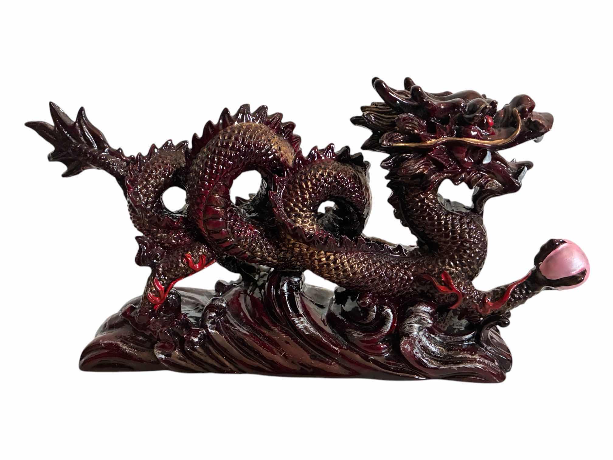Photo 1 of DRAGON FIGURINE RESIN STATUE 7” X 2” H4.5”