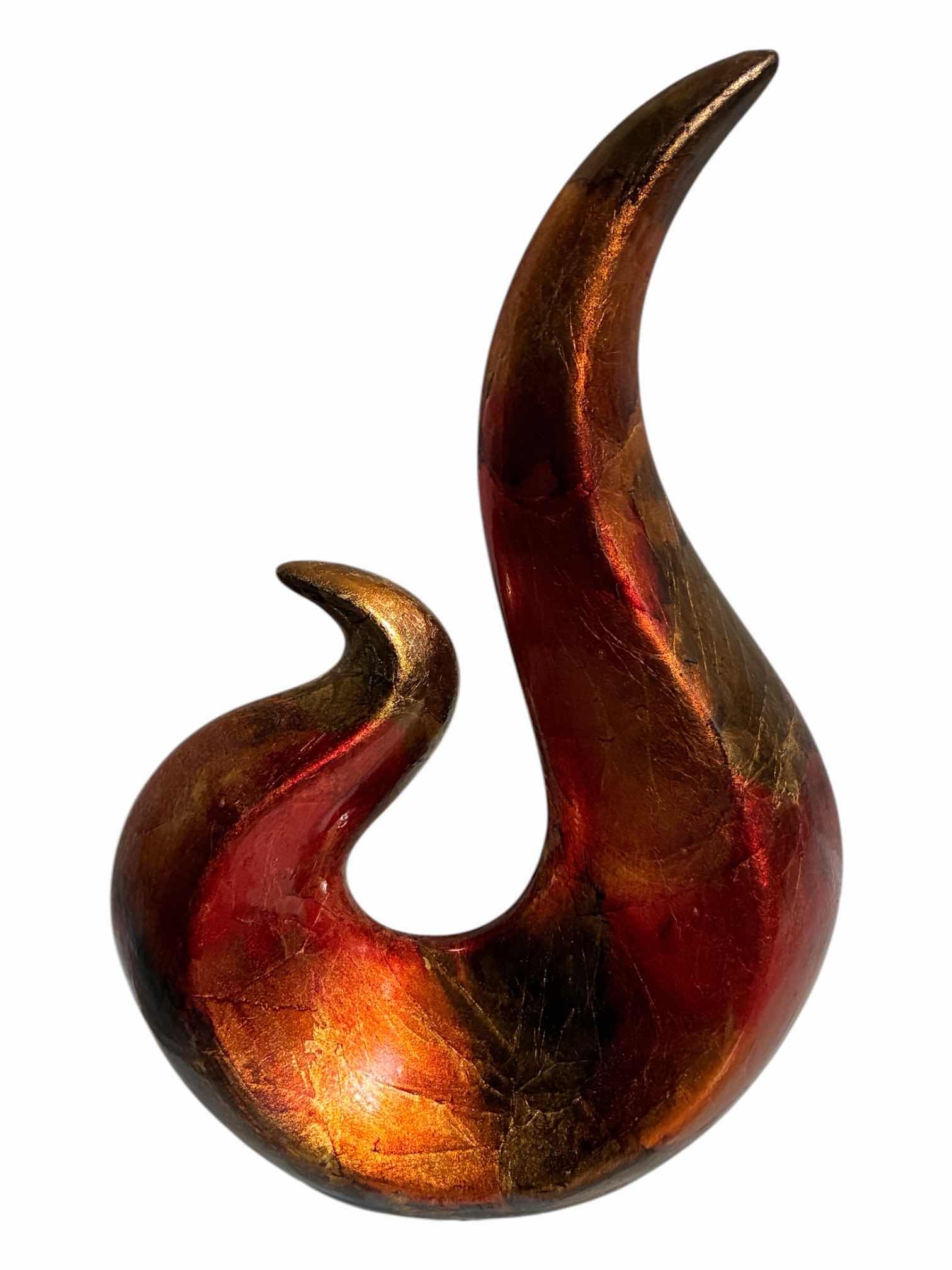 Photo 1 of FLAME CERAMIC SCULPTURE 9” x 4” H14”