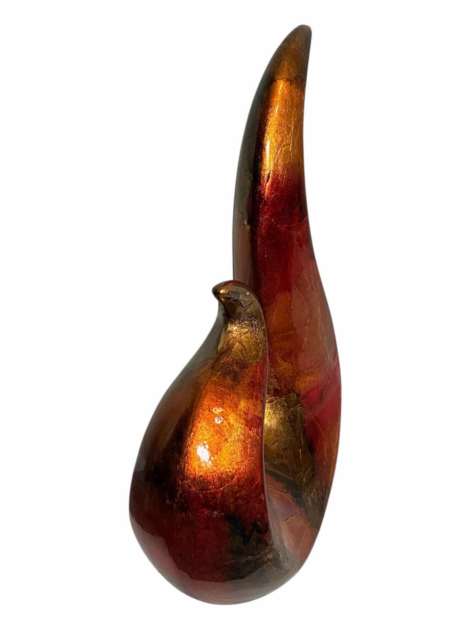 Photo 1 of FLAME CERAMIC SCULPTURE 9” x 4” H14”
