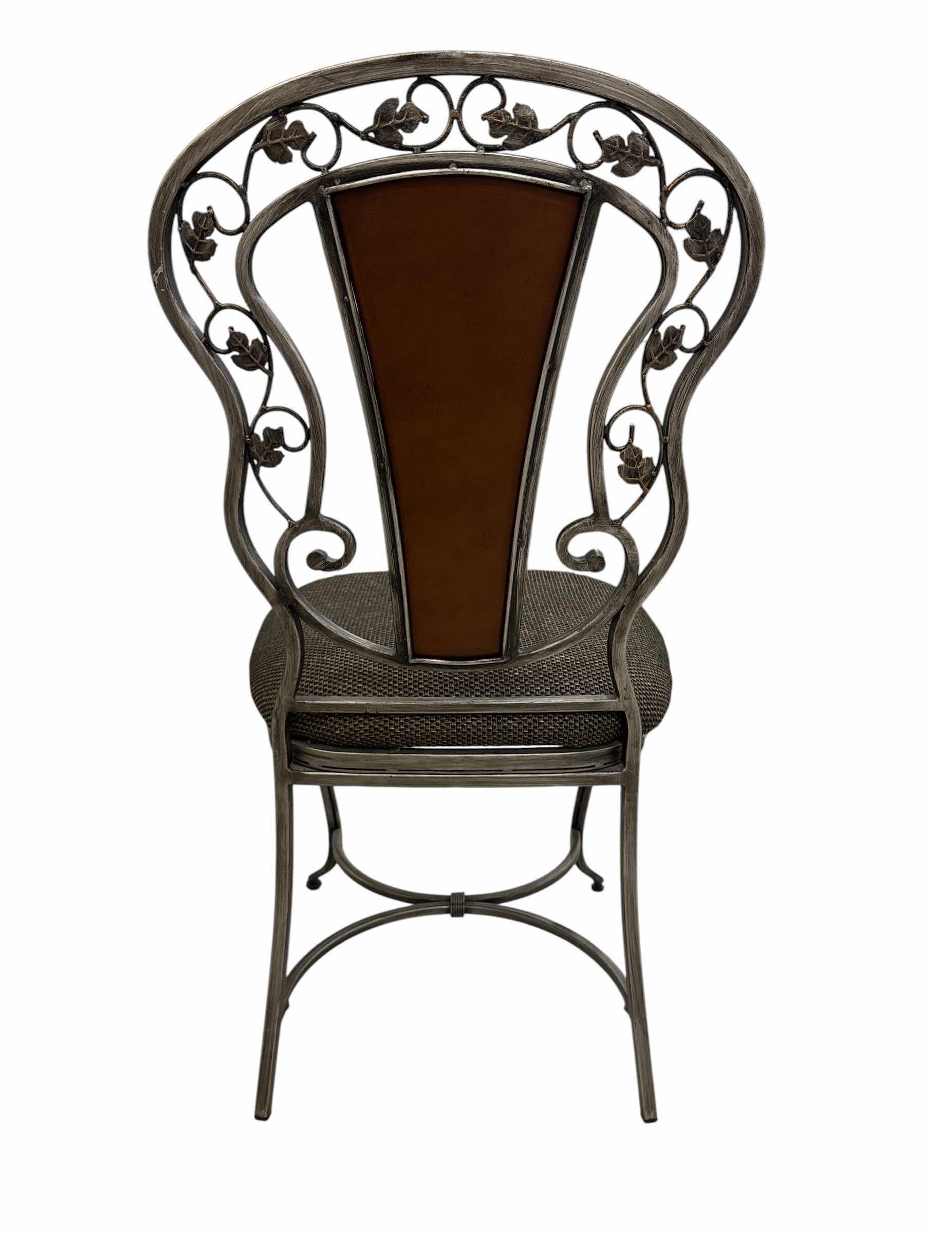 Photo 1 of ASHLEY FURNITURE ROUND GLASS TOP DINING TABLE & 4 CHAIRS 47.75” X 47.75” H30.25”
