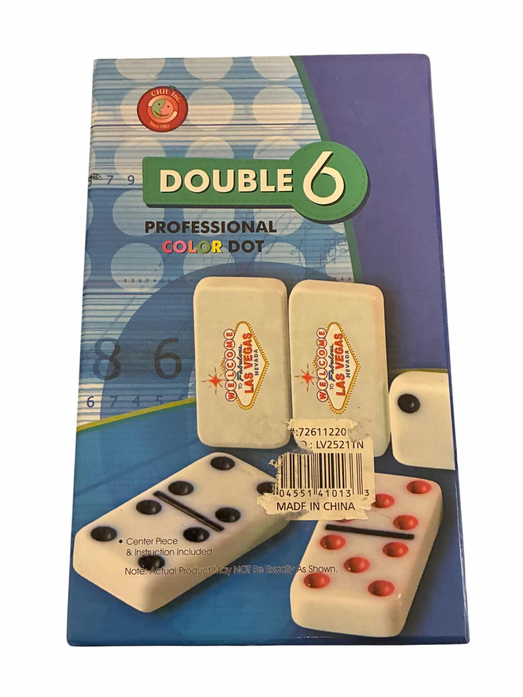 Photo 1 of CHH DOUBLE 6 PROFESSIONAL COLOR WELCOME TO FABULOUS LAS VEGAS NEVADA DOMINOES SET