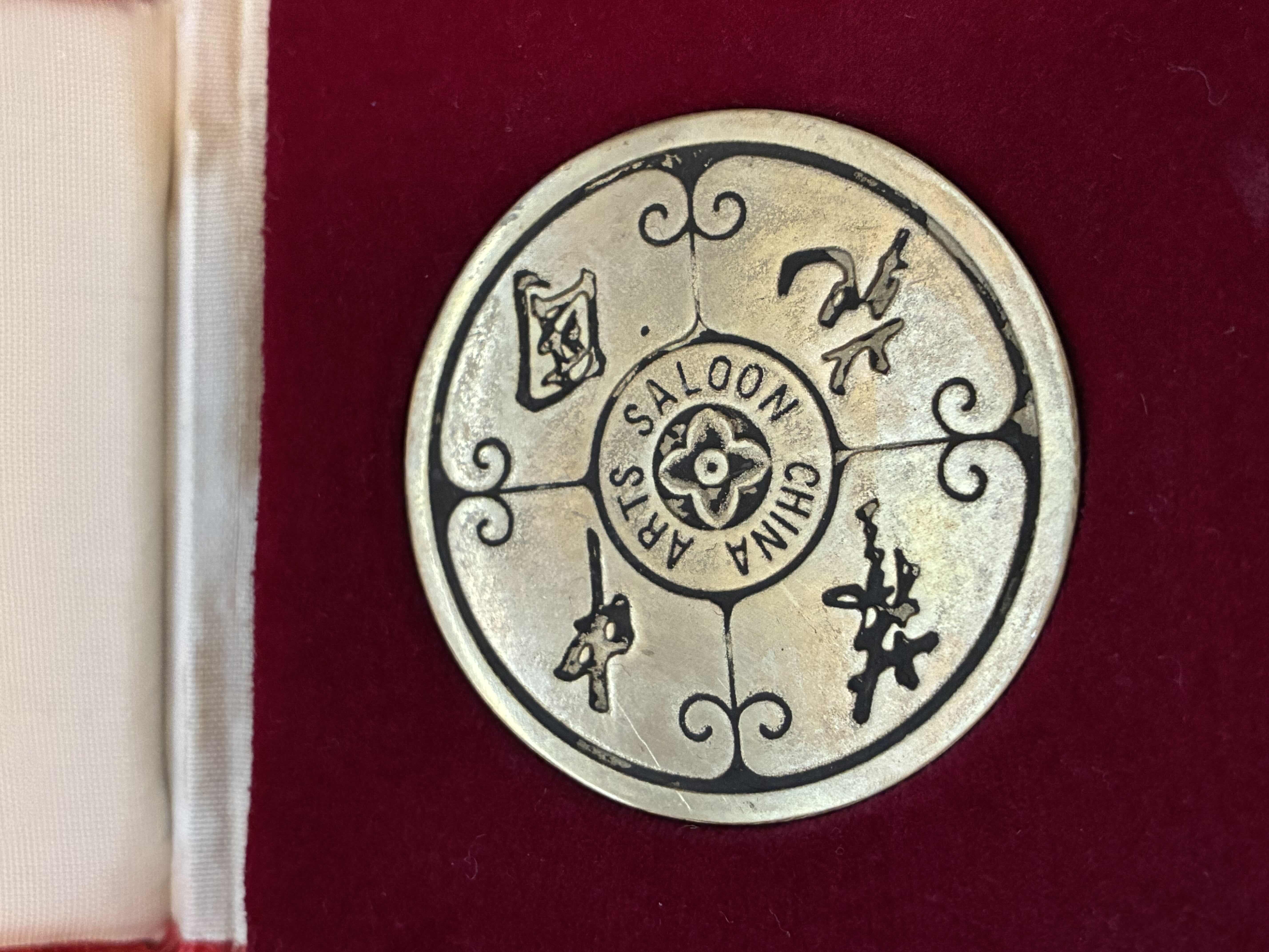 View 2 of ARTS SALON CHINA BRASS COIN W CASE
