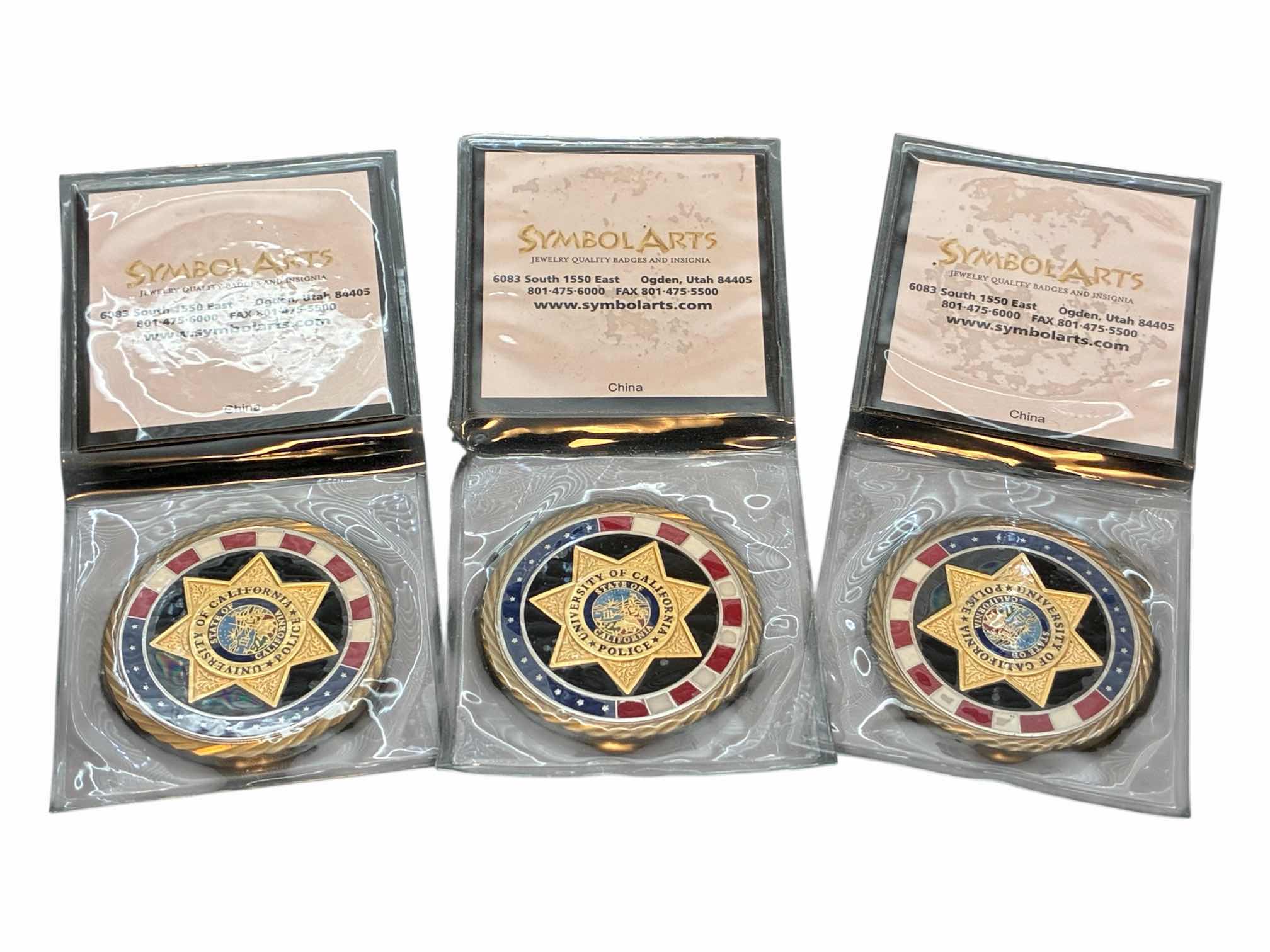 Photo 1 of SYMBOL ARTS UNIVERSITY OF CALIFORNIA POLICE WORKING TOGETHER TO KEEP OUR COMMUNITY SAFE COINS (3)