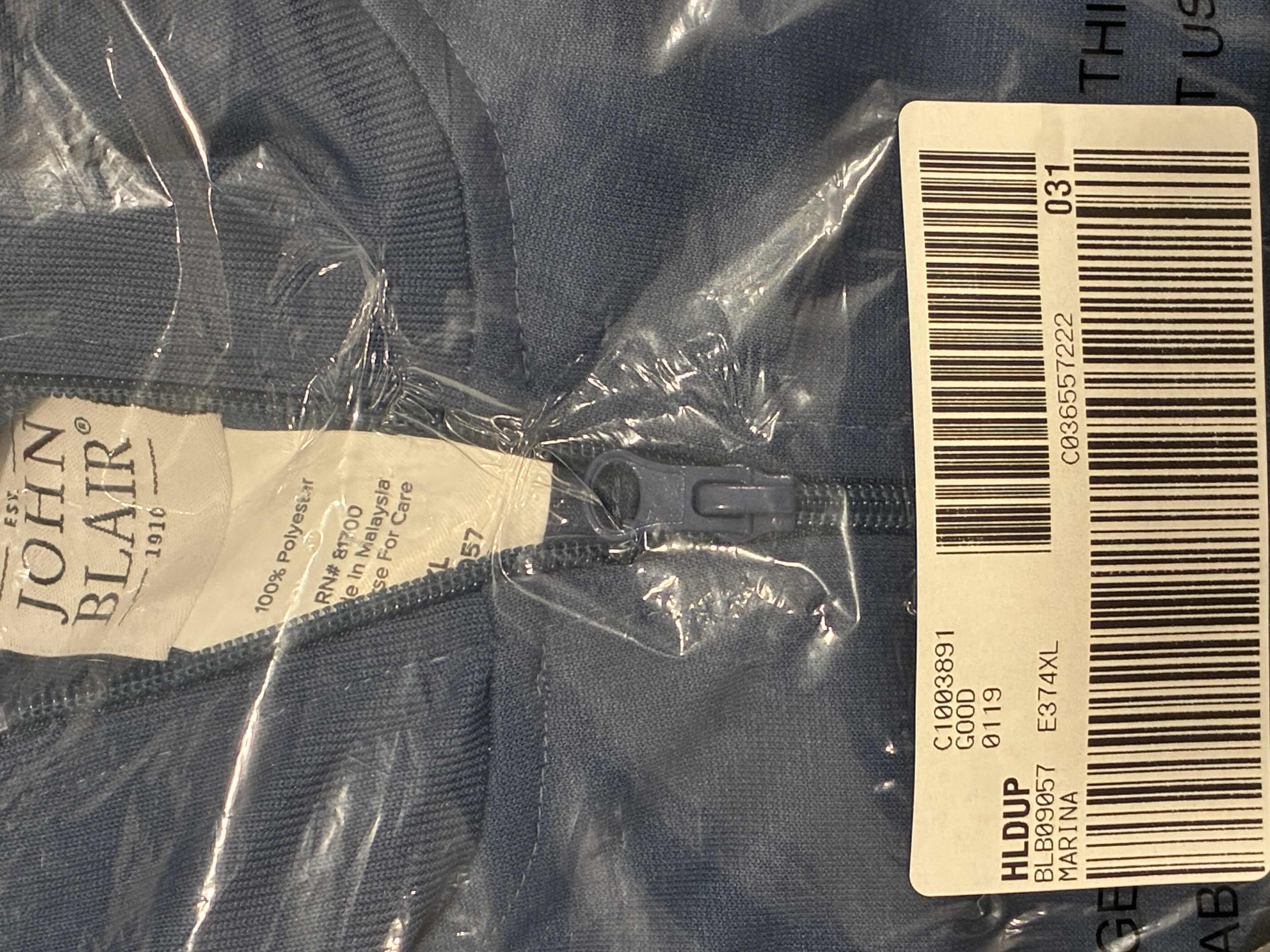 Photo 1 of JOHN BLAIR MARINA BLUE ZIP UP SPORTS JACKET