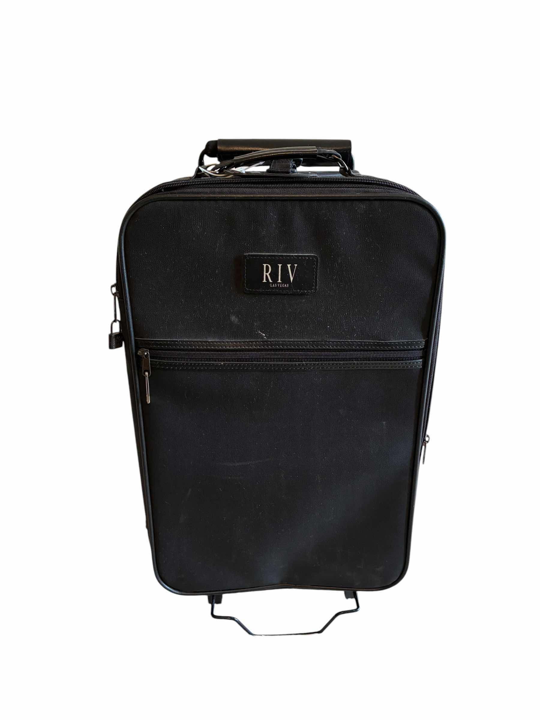 Photo 1 of RIV LAS VEGAS BLACK ROLLING CARRY-ON LUGGAGE BAG