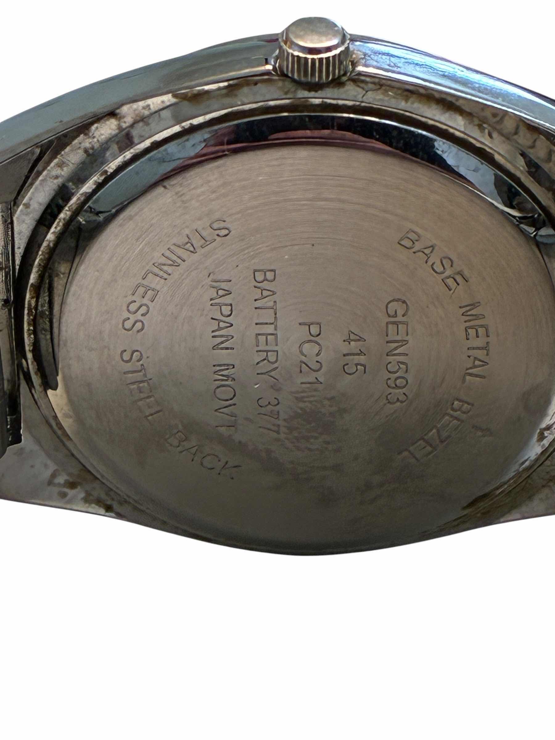 Photo 1 of JAPANESE STAINLESS STEEL QUARTZ FLEX BAND WATCH