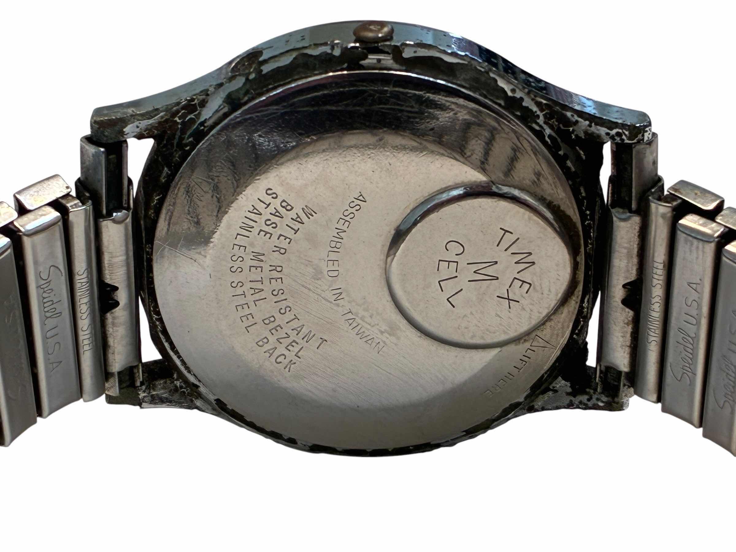 Photo 1 of TIMEX STAINLESS STEEL QUARTZ FLEX BAND WATCH