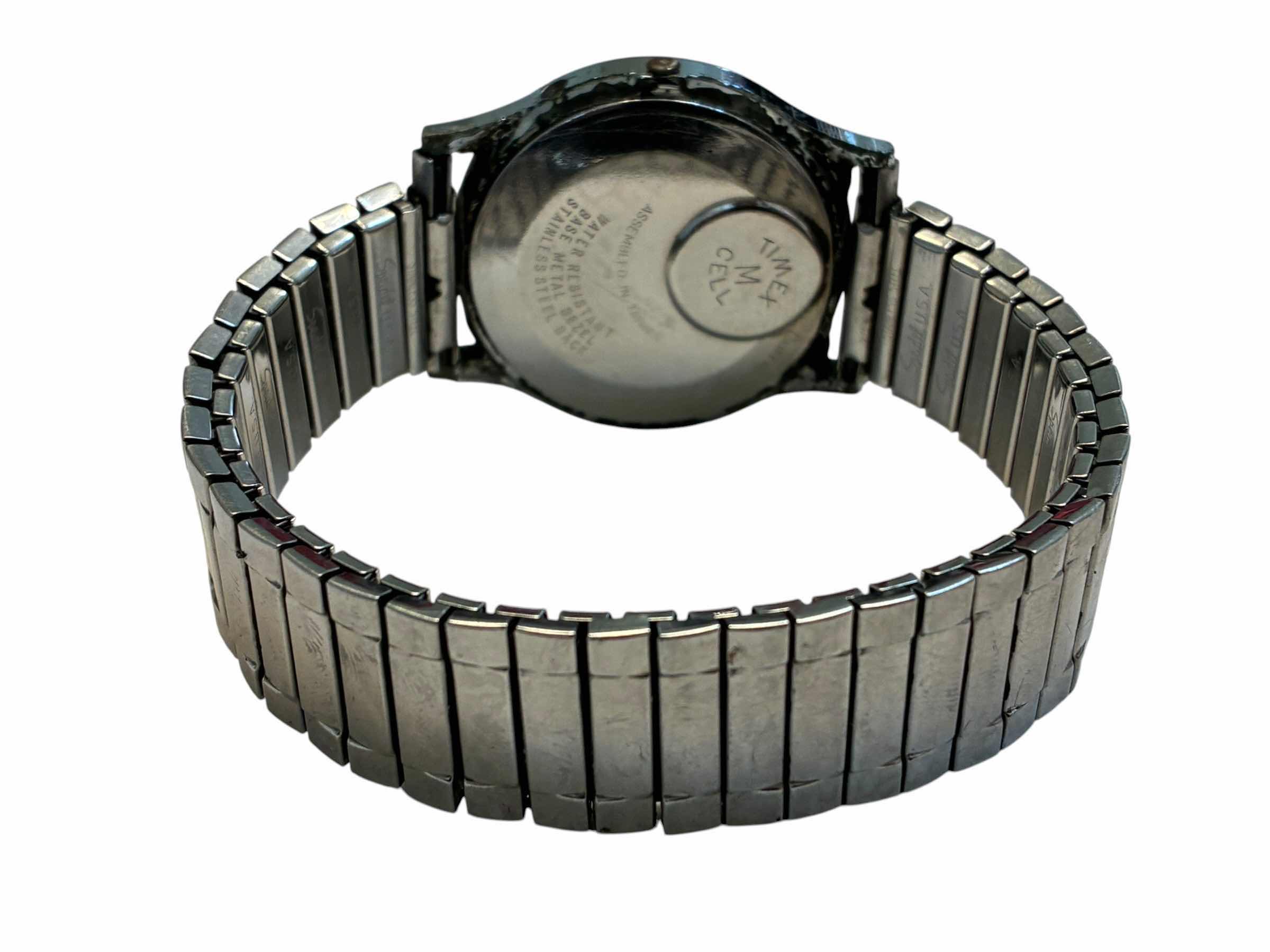 Photo 1 of TIMEX STAINLESS STEEL QUARTZ FLEX BAND WATCH