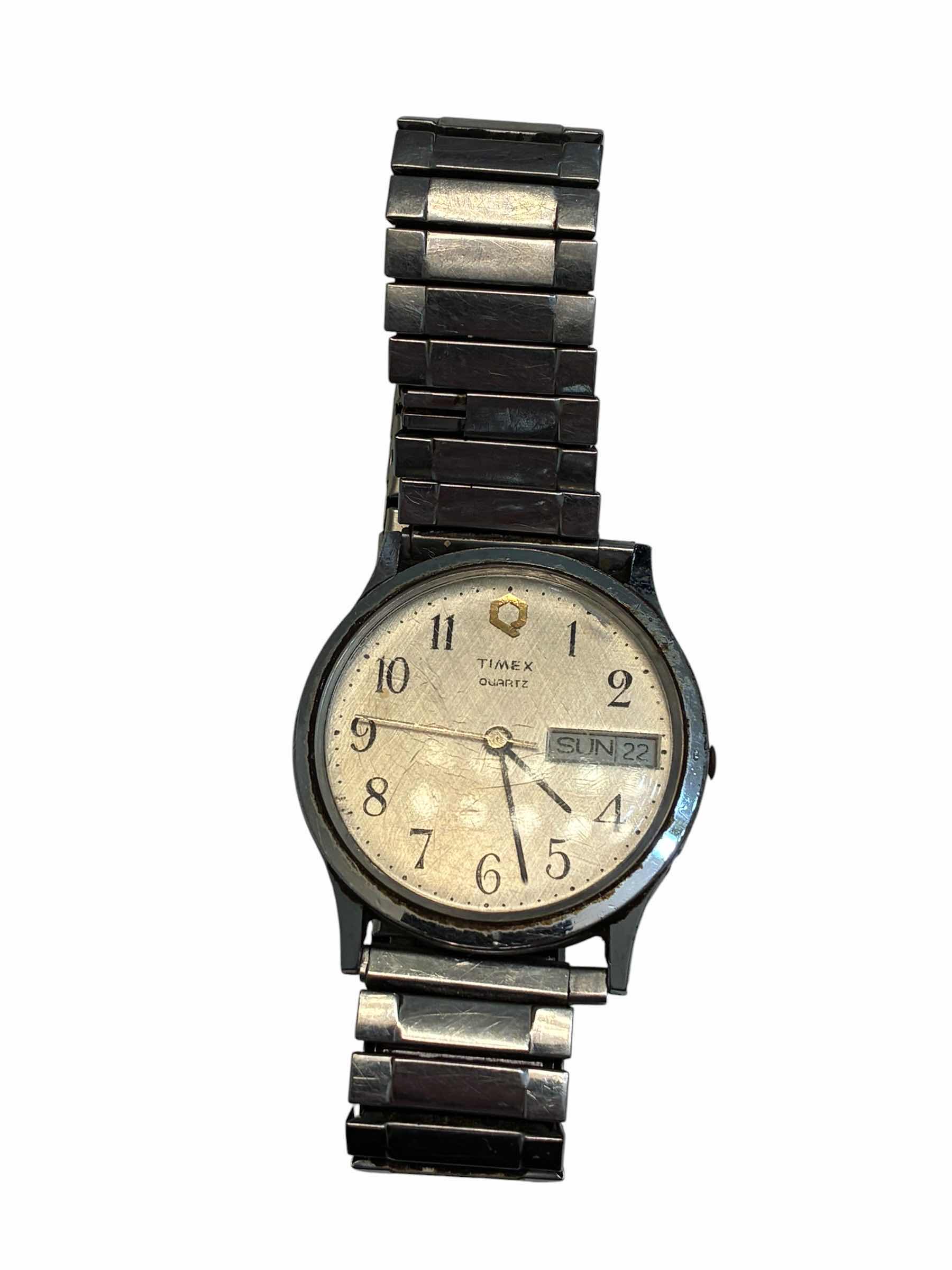 Photo 1 of TIMEX STAINLESS STEEL QUARTZ FLEX BAND WATCH
