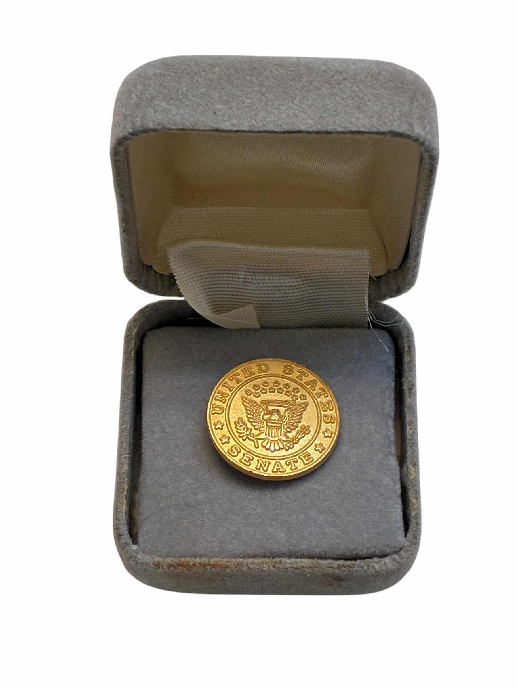 Photo 1 of UNITED STATES SENATE PIN .75” W BOX