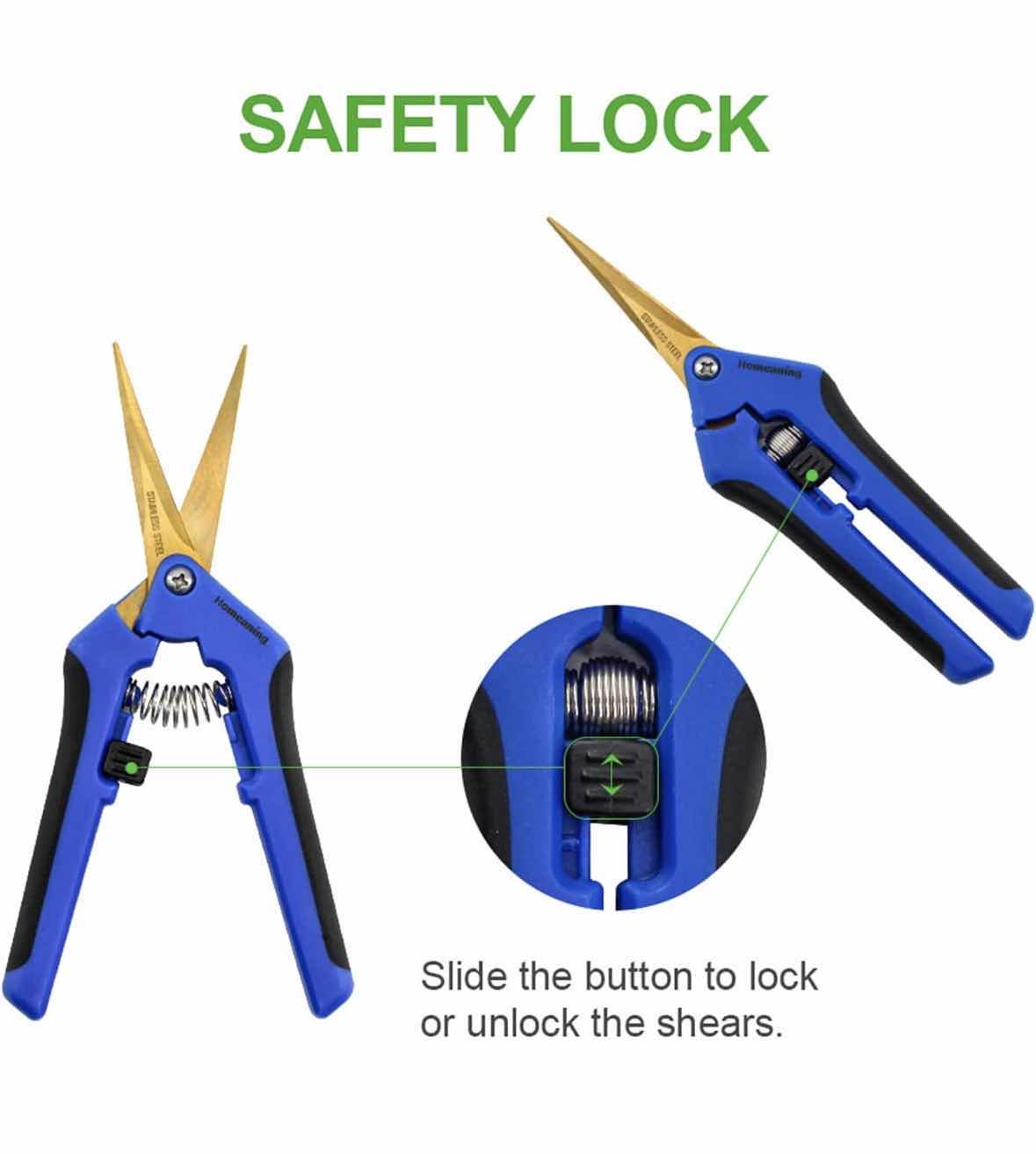 Photo 1 of HOMEANING 5-PACK STAINLESS STEEL PRECISION PRUNER W CURVED BLADE