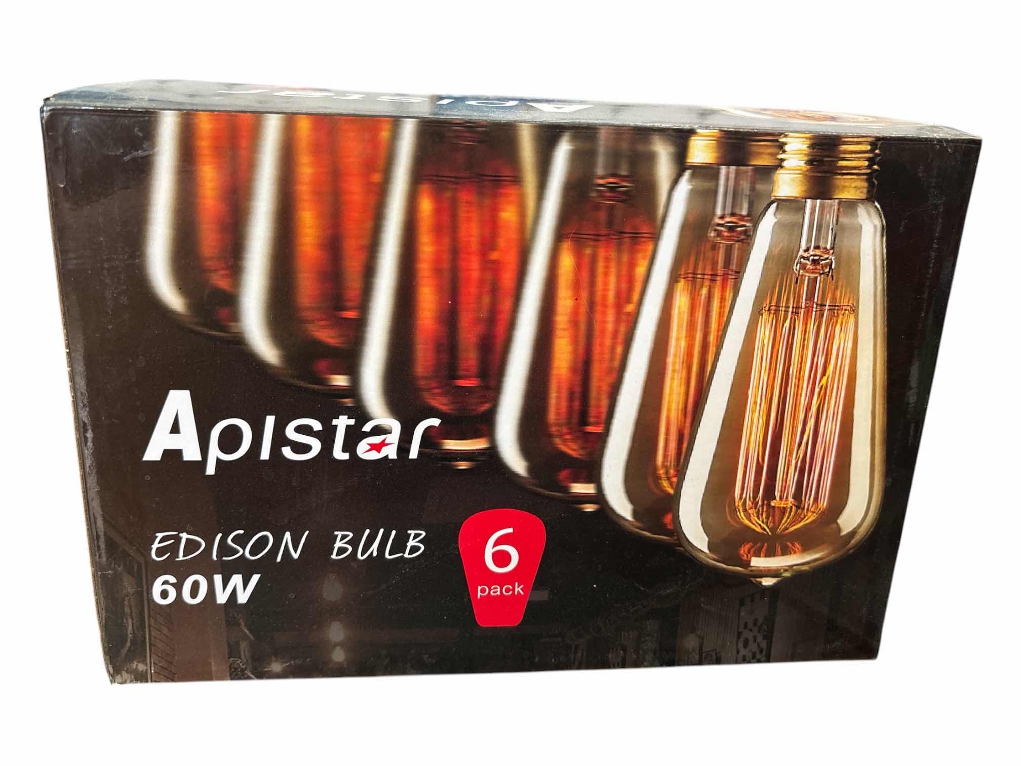 Photo 1 of 6-PACK APLSTAR 60W EDISON LED BULB, X0014EULN3