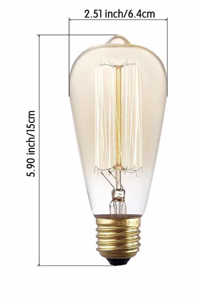 Photo 1 of 6-PACK APLSTAR 60W EDISON LED BULB, X0014EULN3