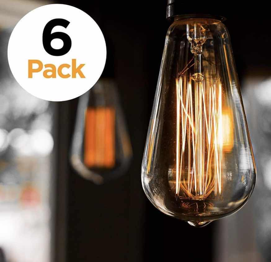 Photo 1 of 6-PACK APLSTAR 60W EDISON LED BULB, X0014EULN3